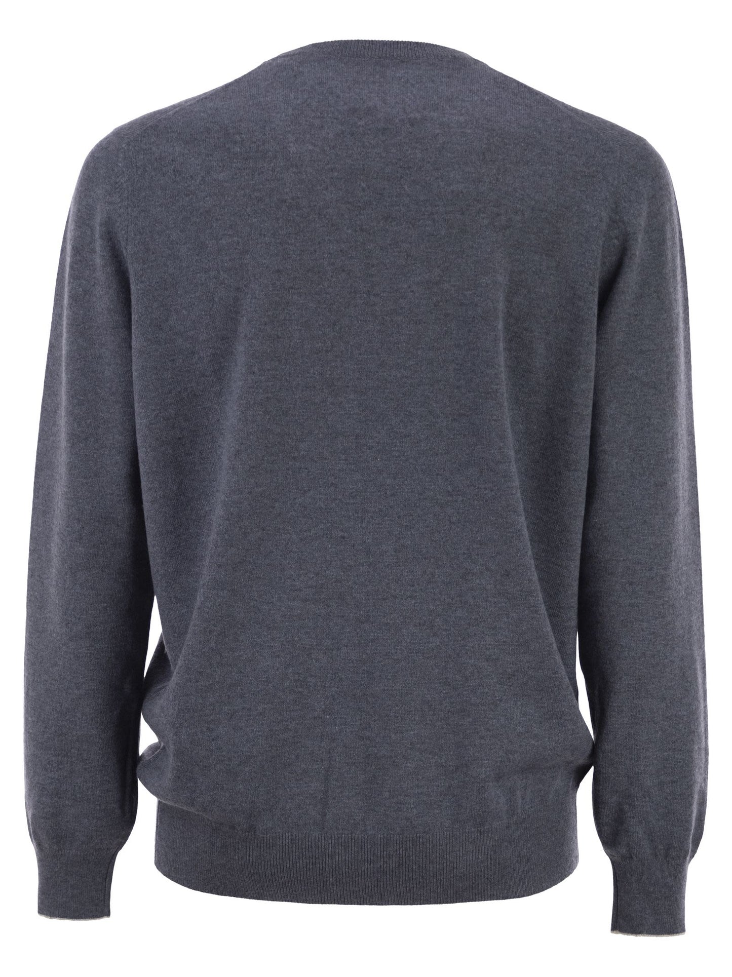 Brunello Cucinelli Men Pure Cashmere Crew-Neck Sweater