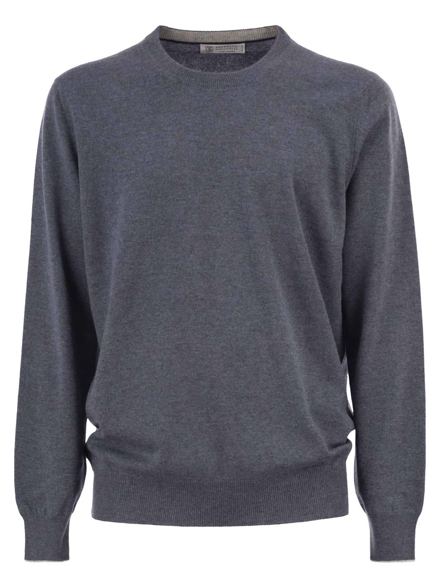 Brunello Cucinelli Men Pure Cashmere Crew-Neck Sweater