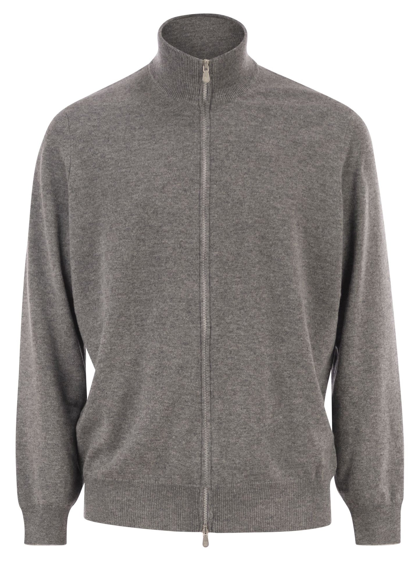 Brunello Cucinelli Men High-Necked Cashmere Cardigan With Zip