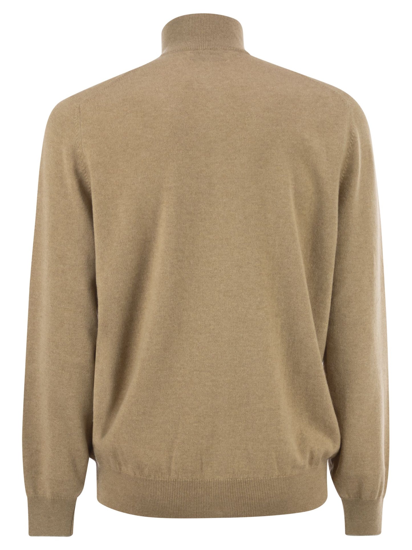 Brunello Cucinelli Men High-Necked Cashmere Cardigan With Zip