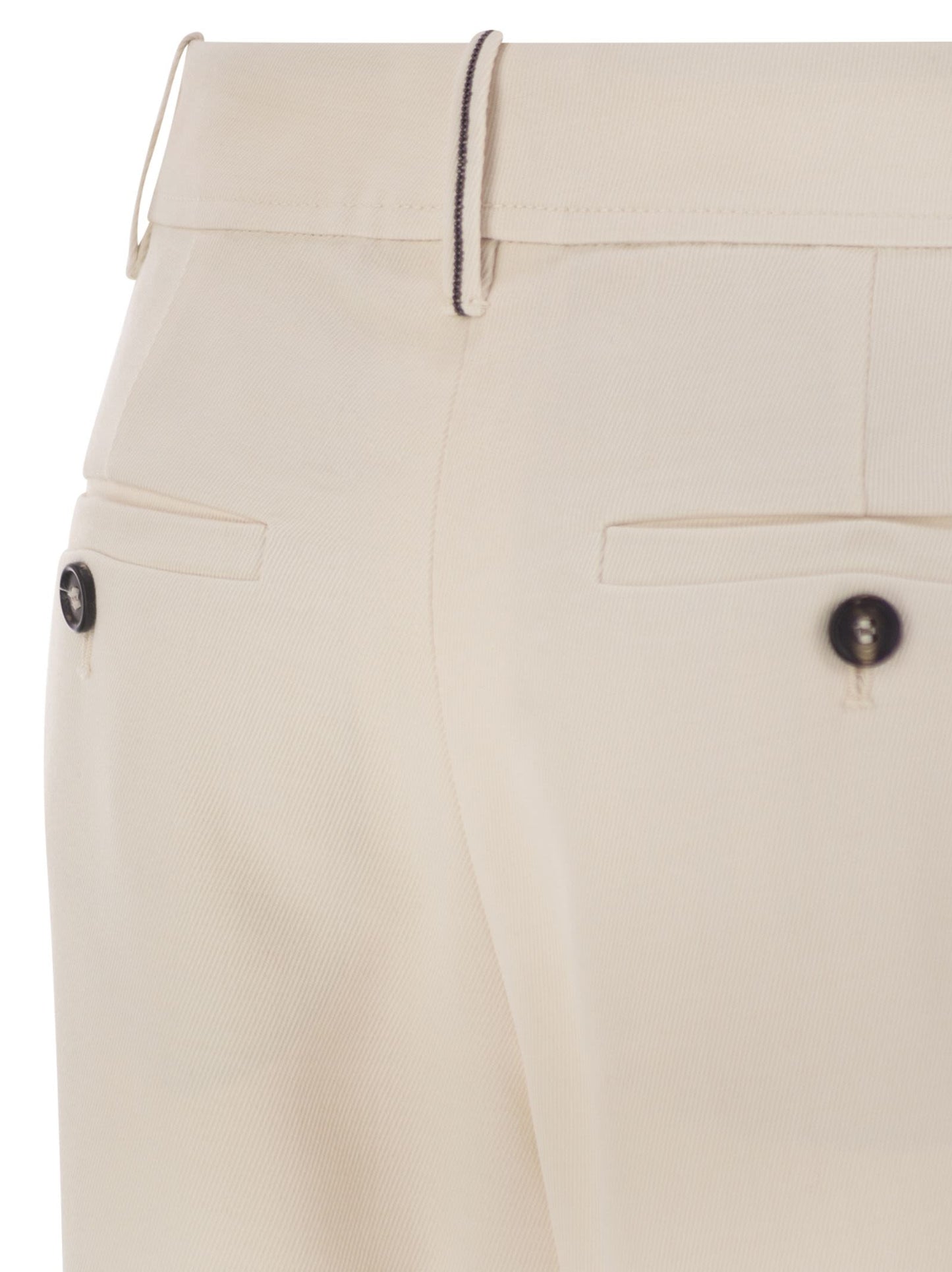 Brunello Cucinelli Women Stretch Viscose-Wool Twill Equestrian Trousers With Jewellery