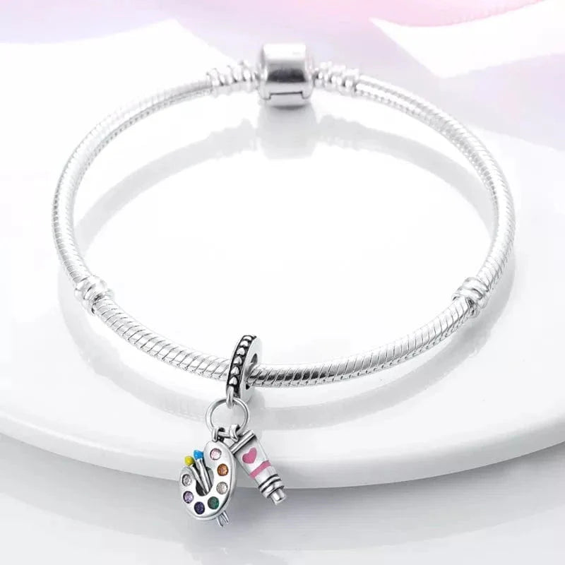Artist`s Palette Dangle Charm