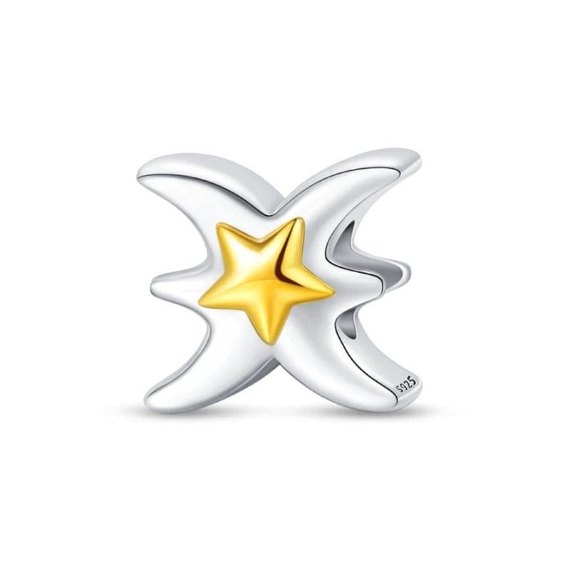 Gold Star Astrology Signs Zodiac Constellation Charms