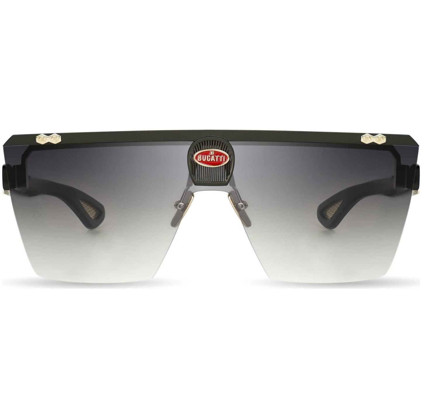 Bugatti Men's 42 mm Black Sunglasses