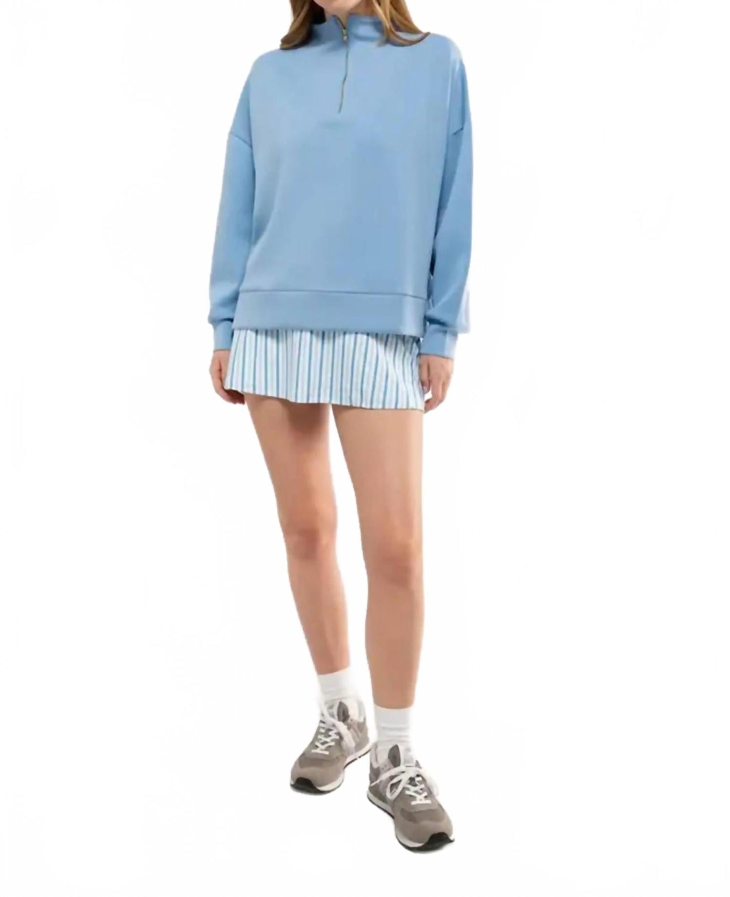 Morgan Quarter Zip Top In Regatta