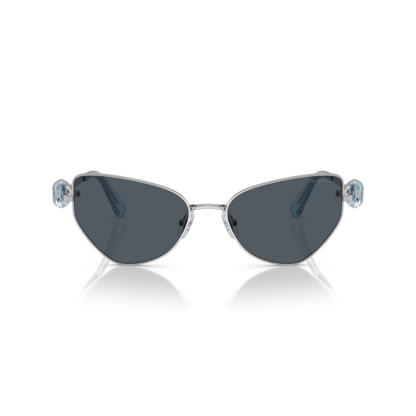 0Sk7003 Angular Cat-Eye Sunglasses with Crystal Embellishments