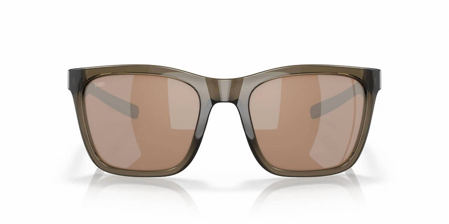Women's Panga Sunglasses In Shiny Taupe Crystal/copper Silver Mirror