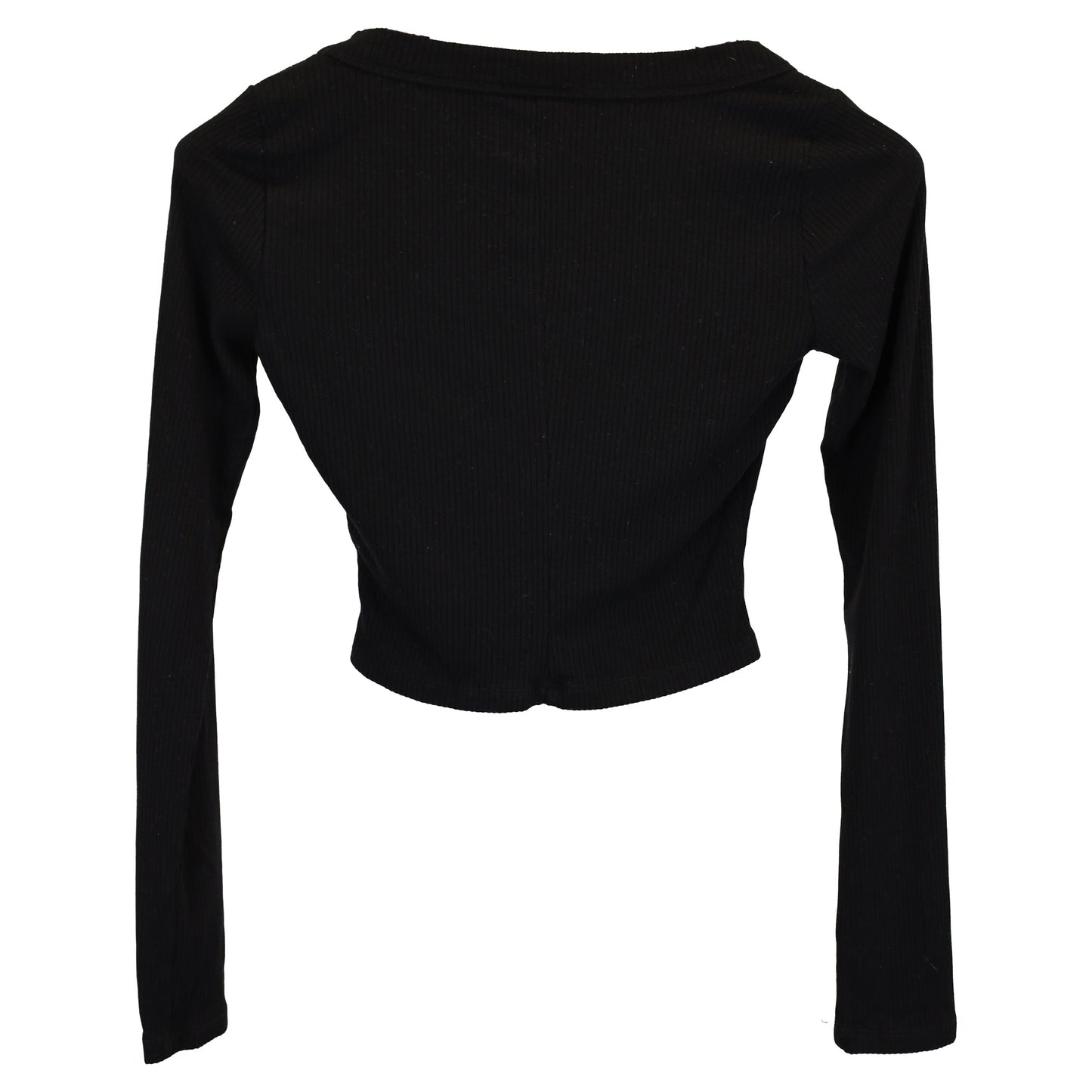 Reformation Jeans Long Sleeve Top in Black Cotton