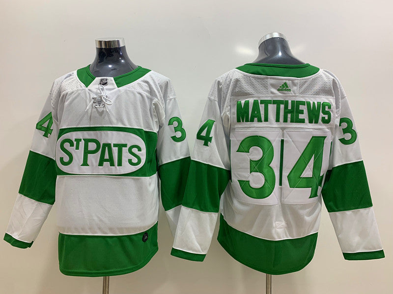Men's Toronto Maple Leafs Auston Matthews #34 White Player Game jersey