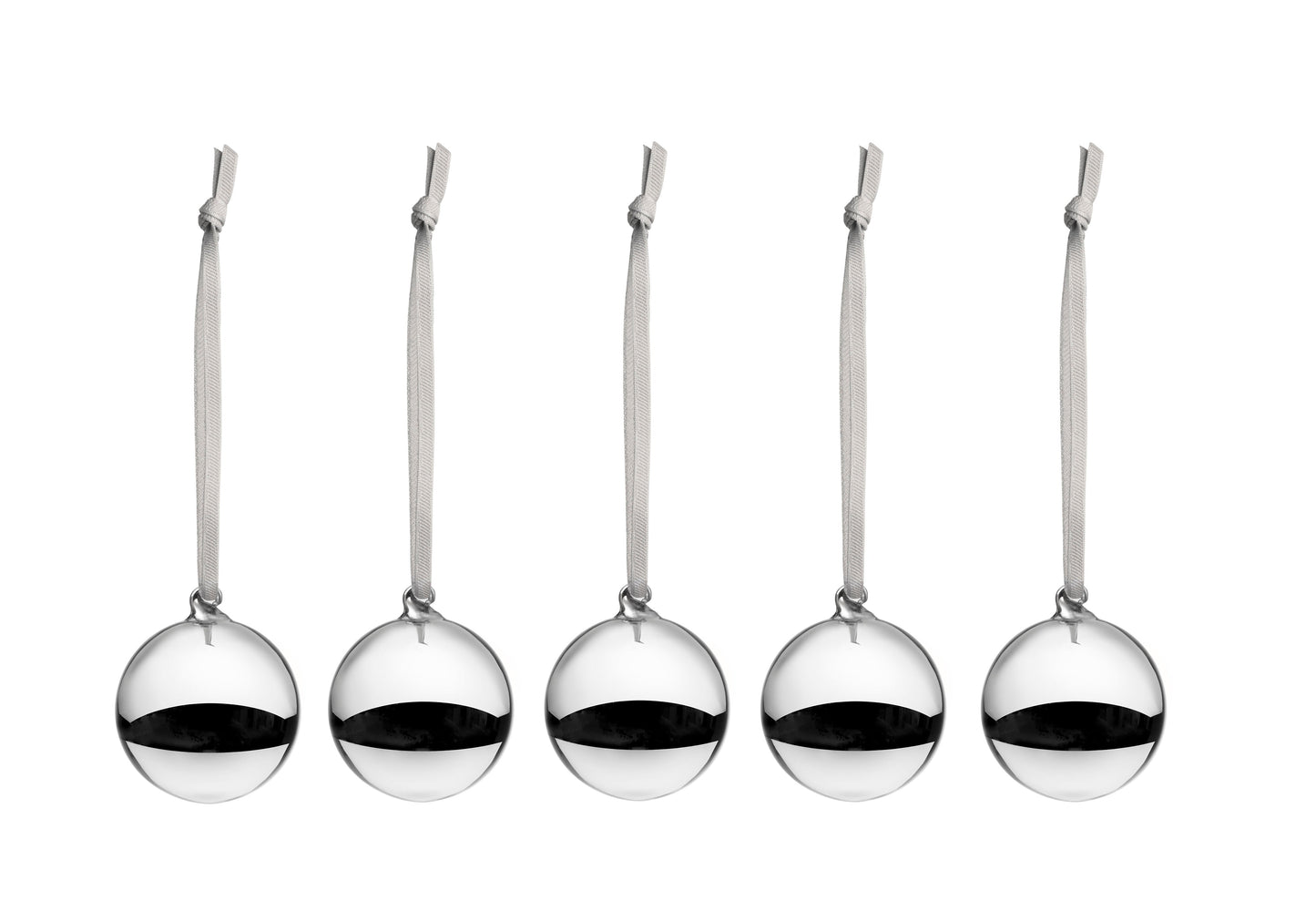 Iittala glass ball 40mm silver 5set