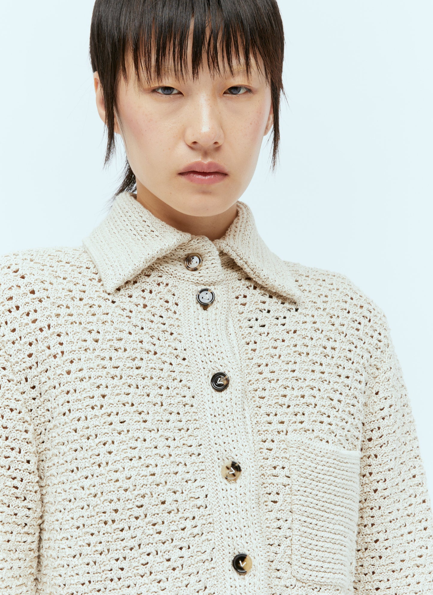 Bottega Veneta Women Textured Knit Shirt