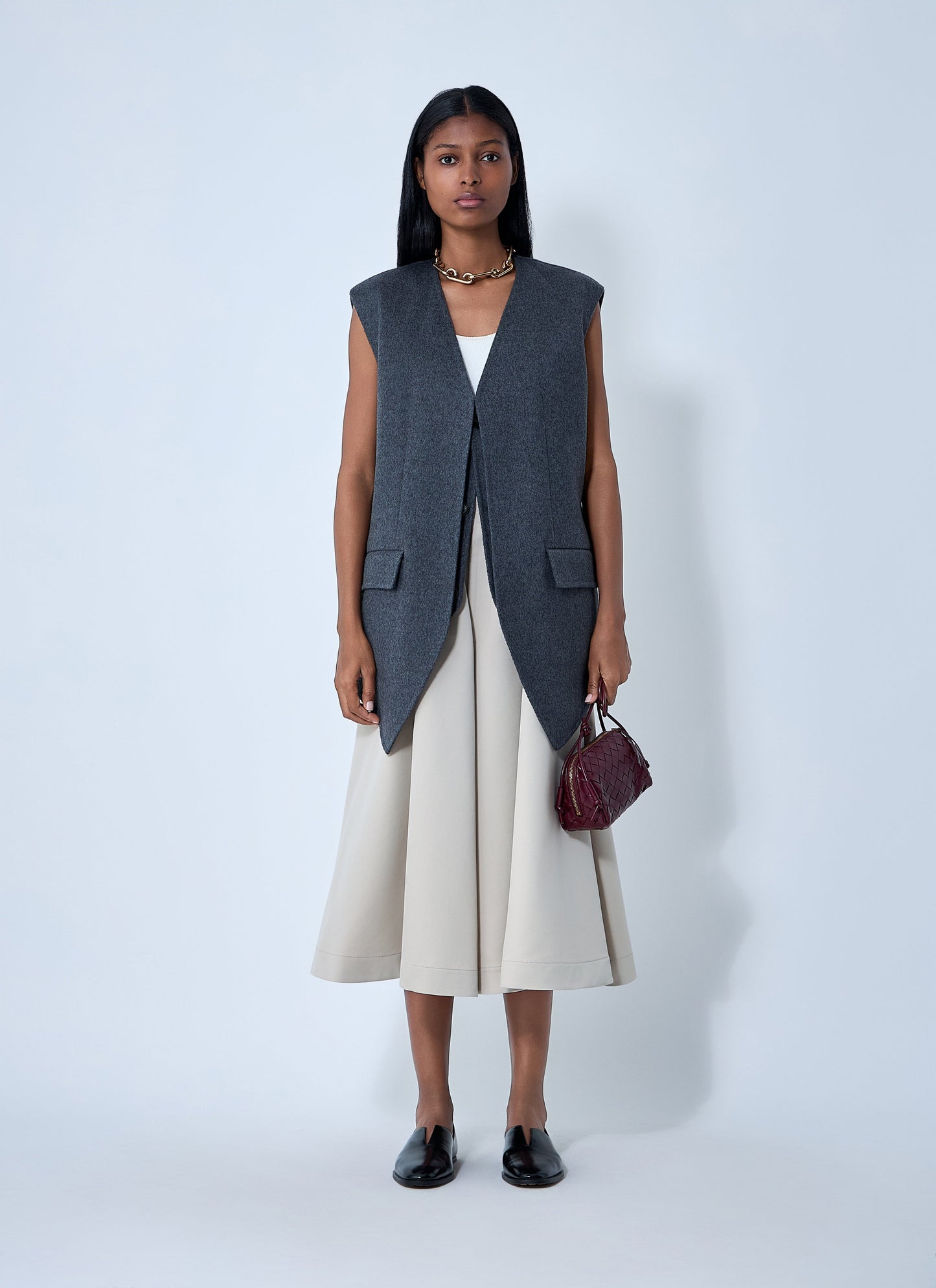 Bottega Veneta Women Double Face Wool Vest