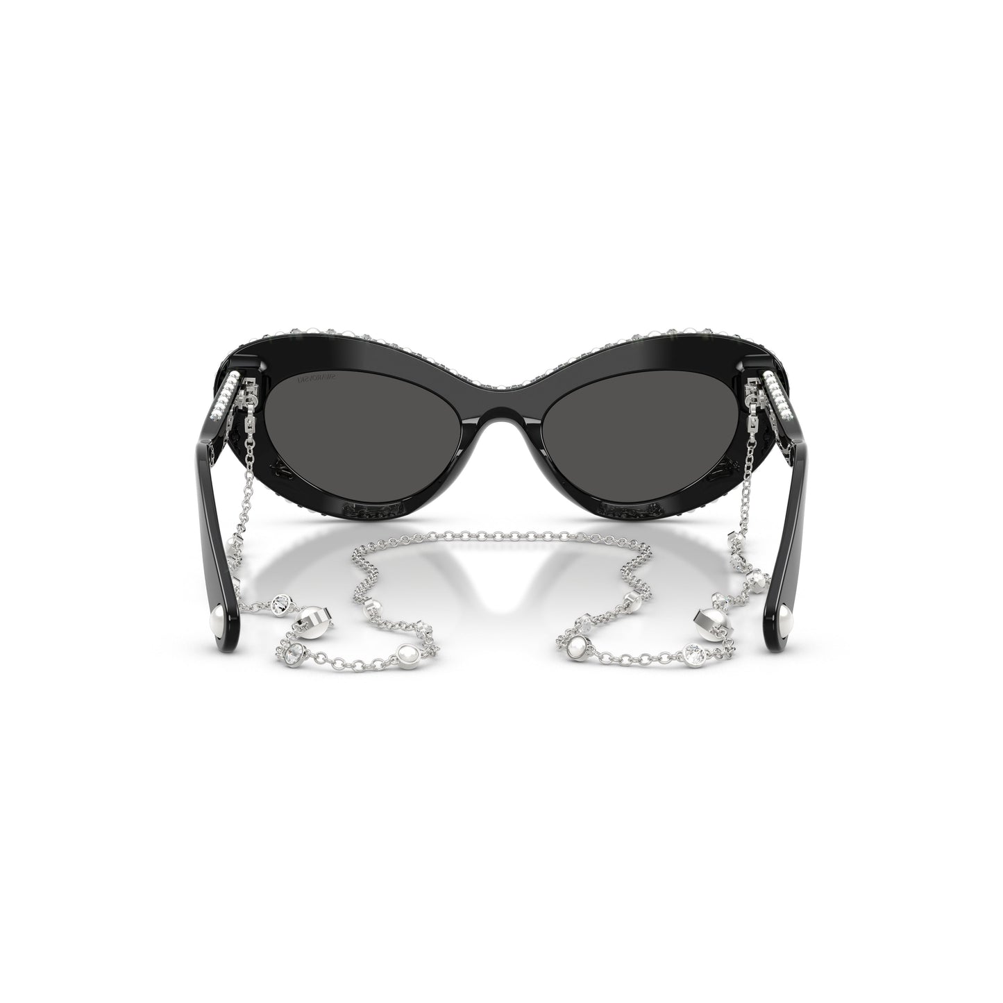 0Sk6061U Cat-Eye Sunglasses with Crystals