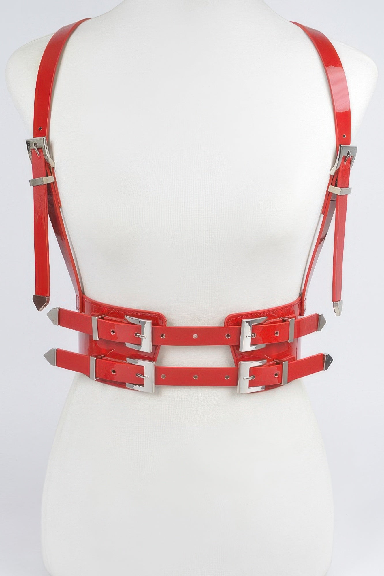 Plus Size Faux Leather Harness