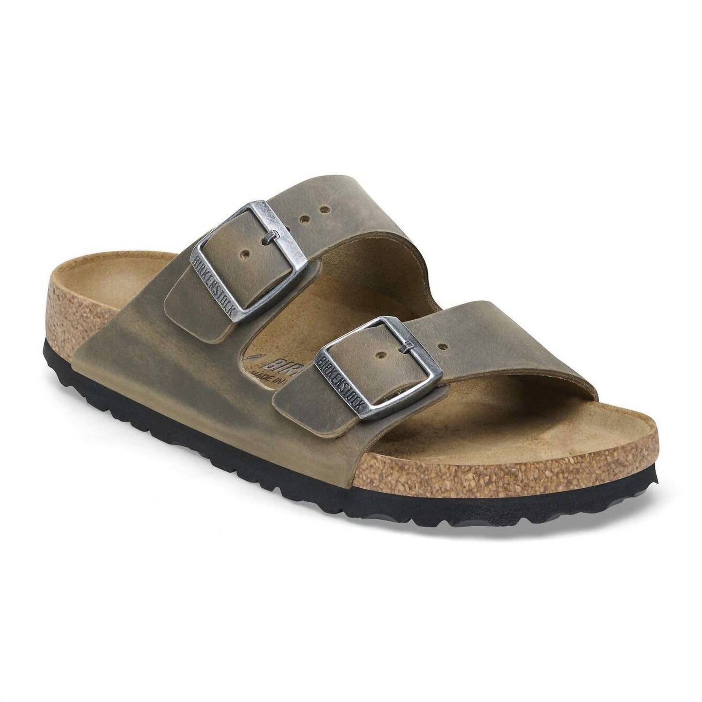 Men's Arizona Leather Sandals In Faded Khaki