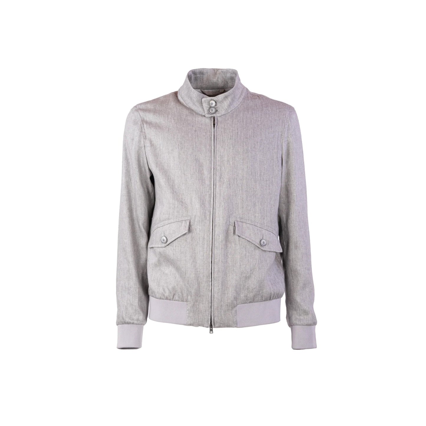 Herno Linen Bomber Jacket Men