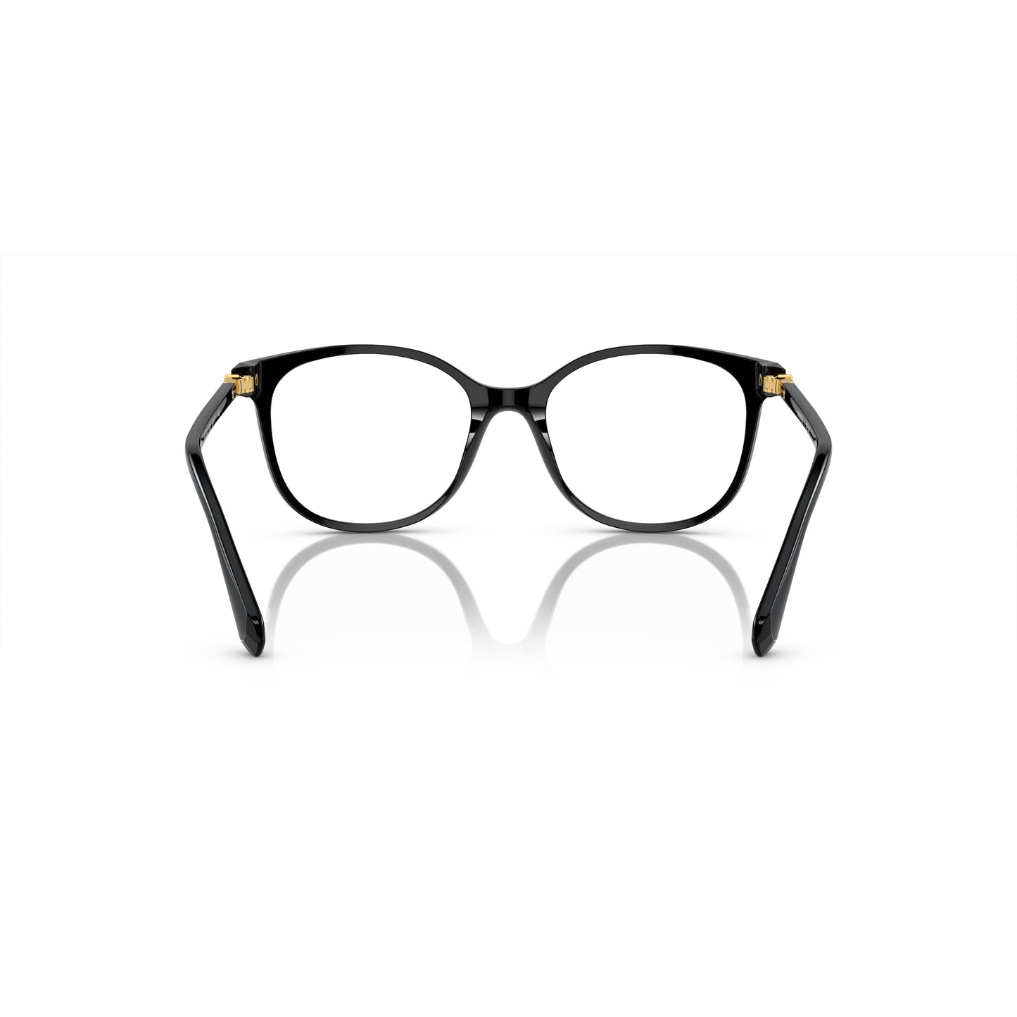0Sk2002 Rounded Square Frame Eyeglasses with Gold Accents