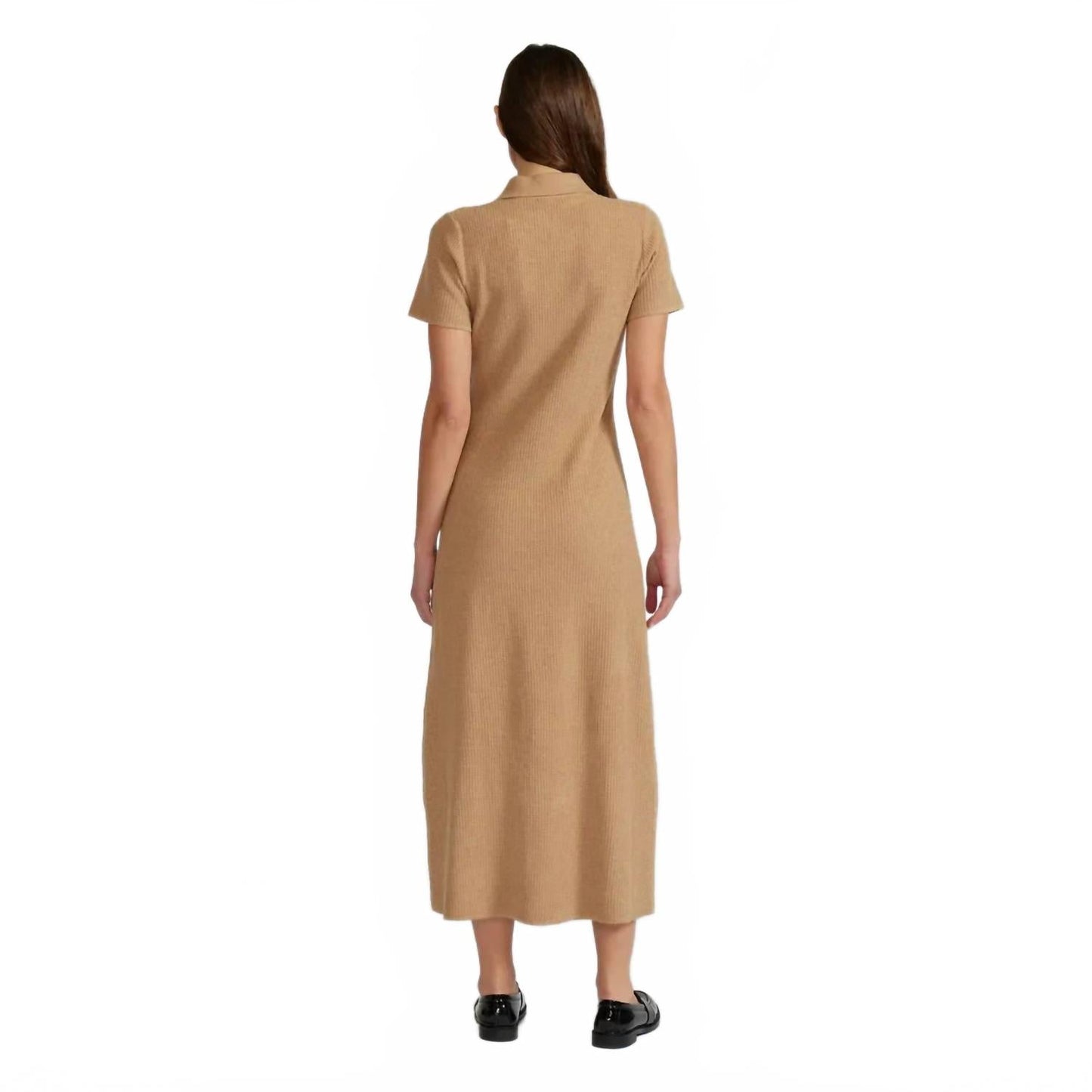 Arden Polo Dress In Beige