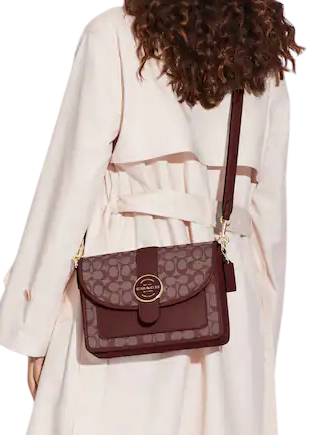 Coach Lonnie Crossbody In Signature Jacquard