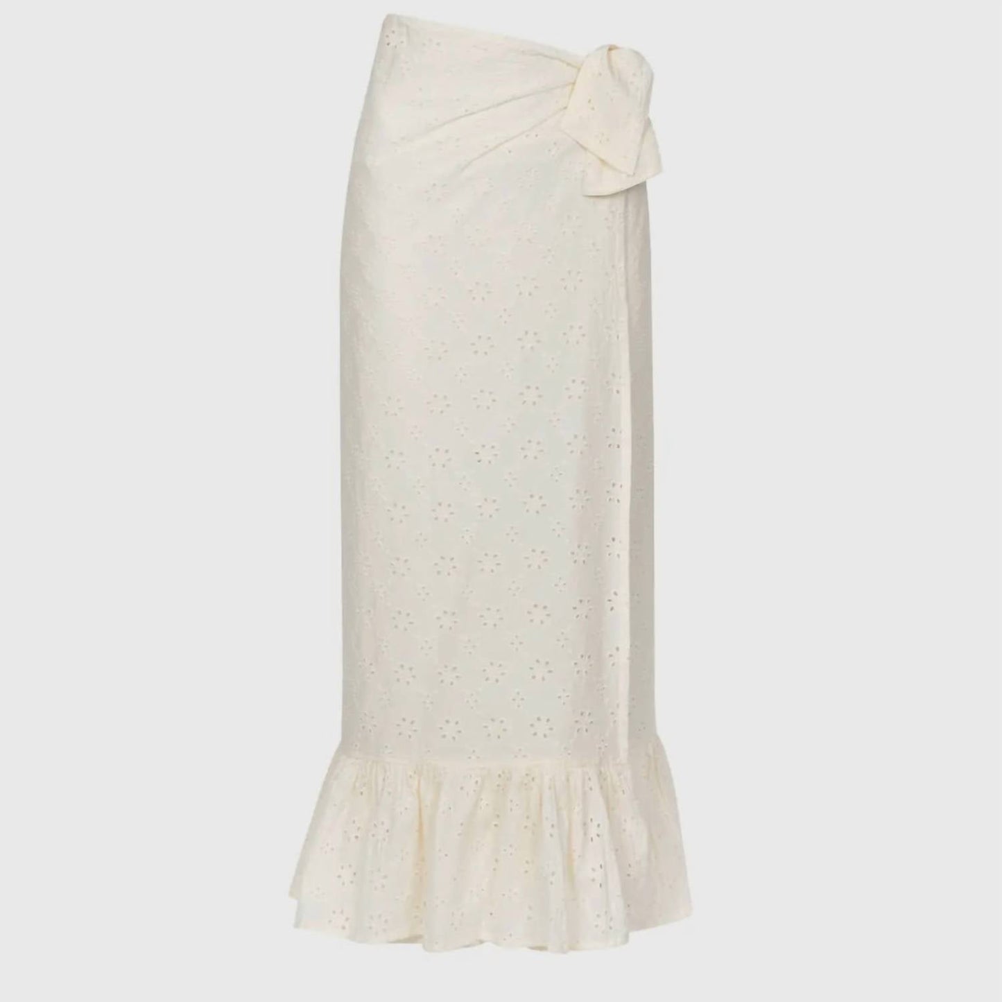 Eyelet Sarong In Ivory