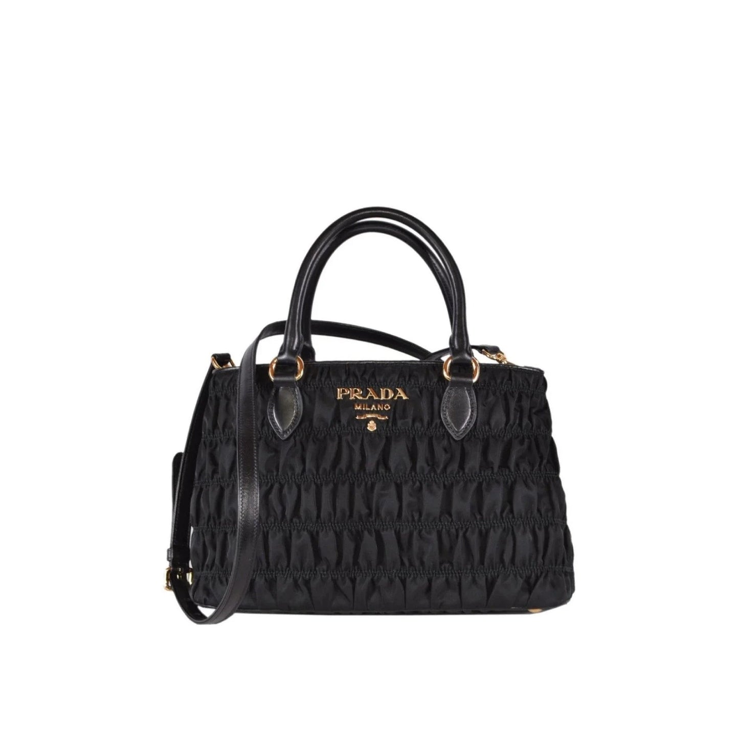 Prada Gaufre Nylon Handbag Women