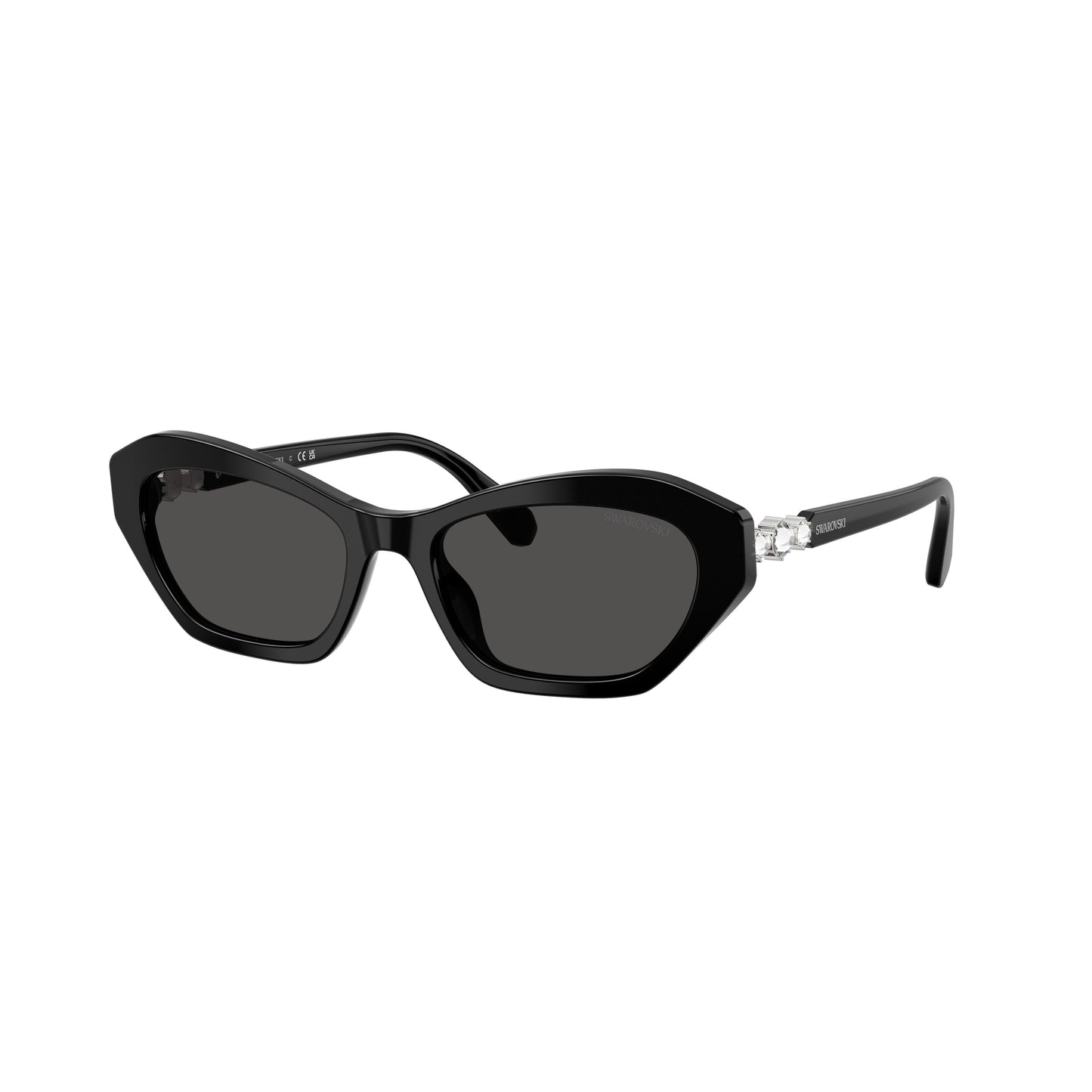 0Sk6048 Angular Sunglasses with Crystal Embellishment