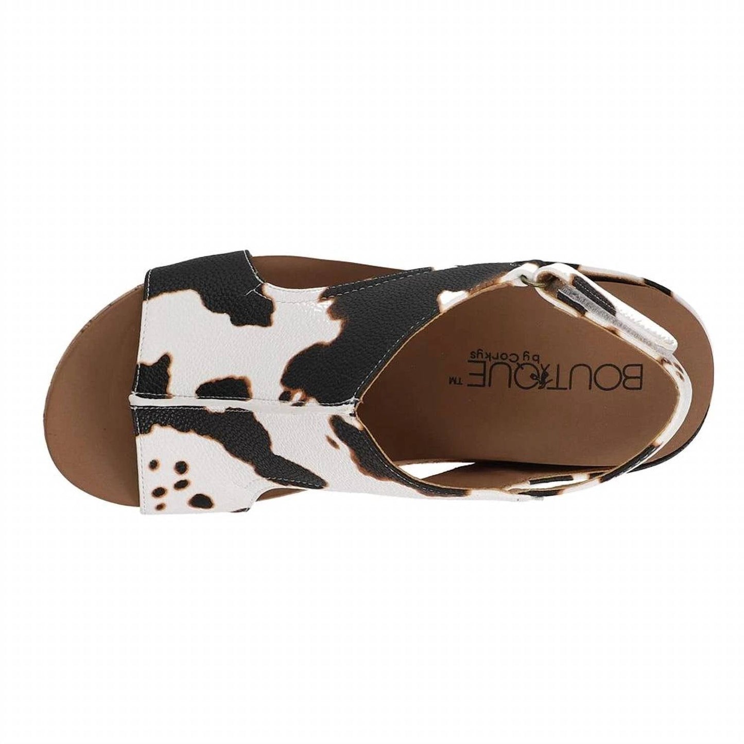 Women's Carley Cow Smooth Wedge Sandals In Multi