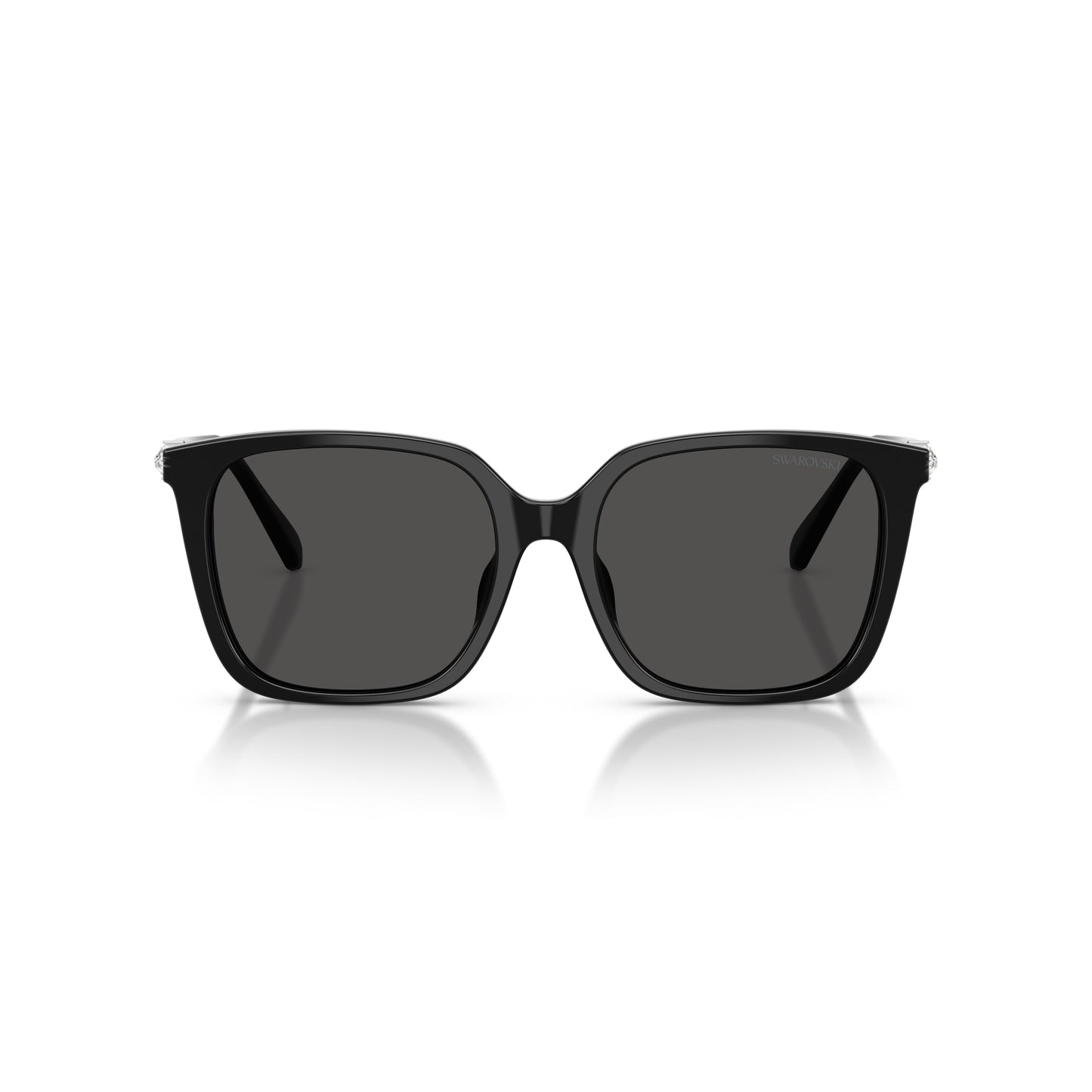 0Sk6053D Square Frame Acetate Sunglasses with Crystal Embellishments