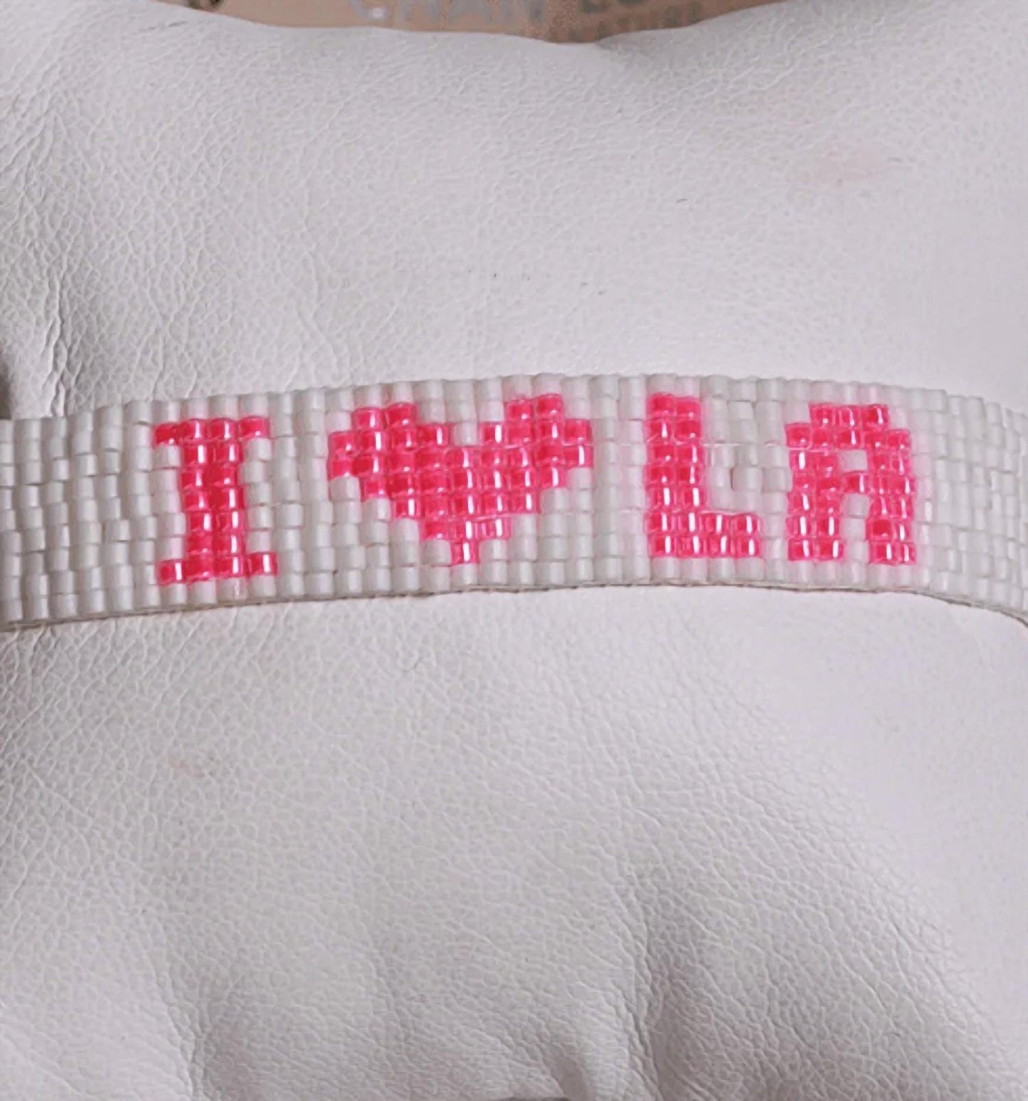 Women's I Love La Bracelet In White