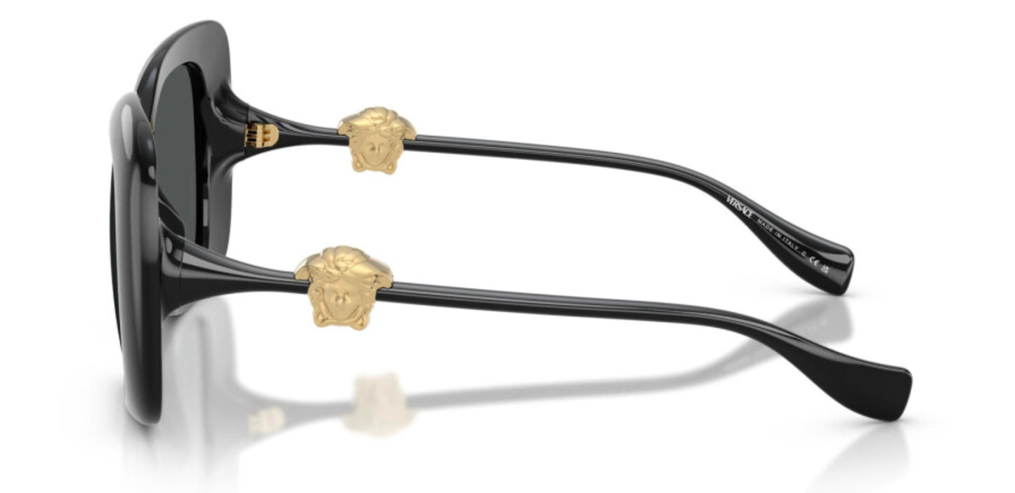 Women's Square Sunglasses In Black Dark Grey