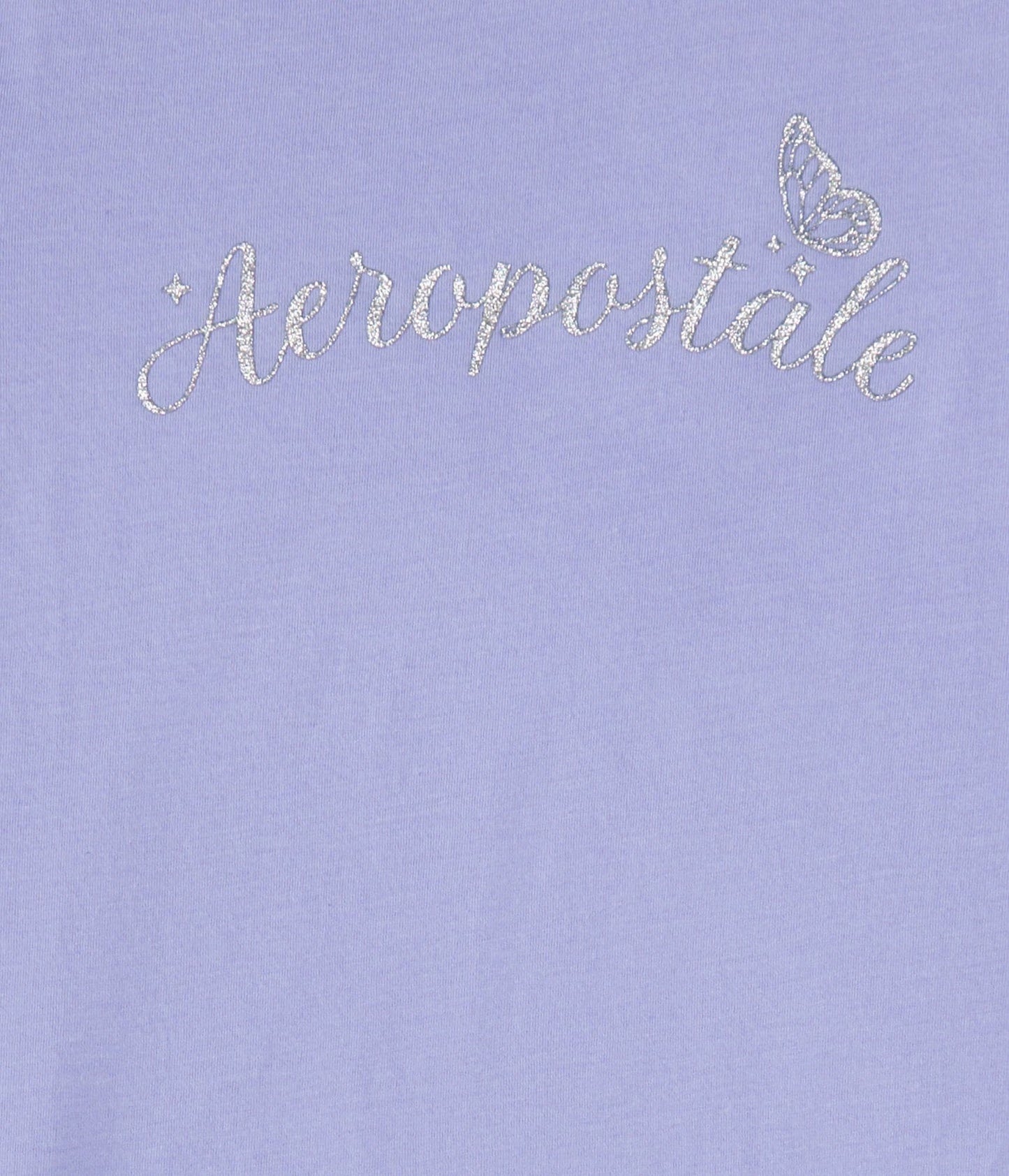 Aeropostale Butterfly Glitter Graphic Tee