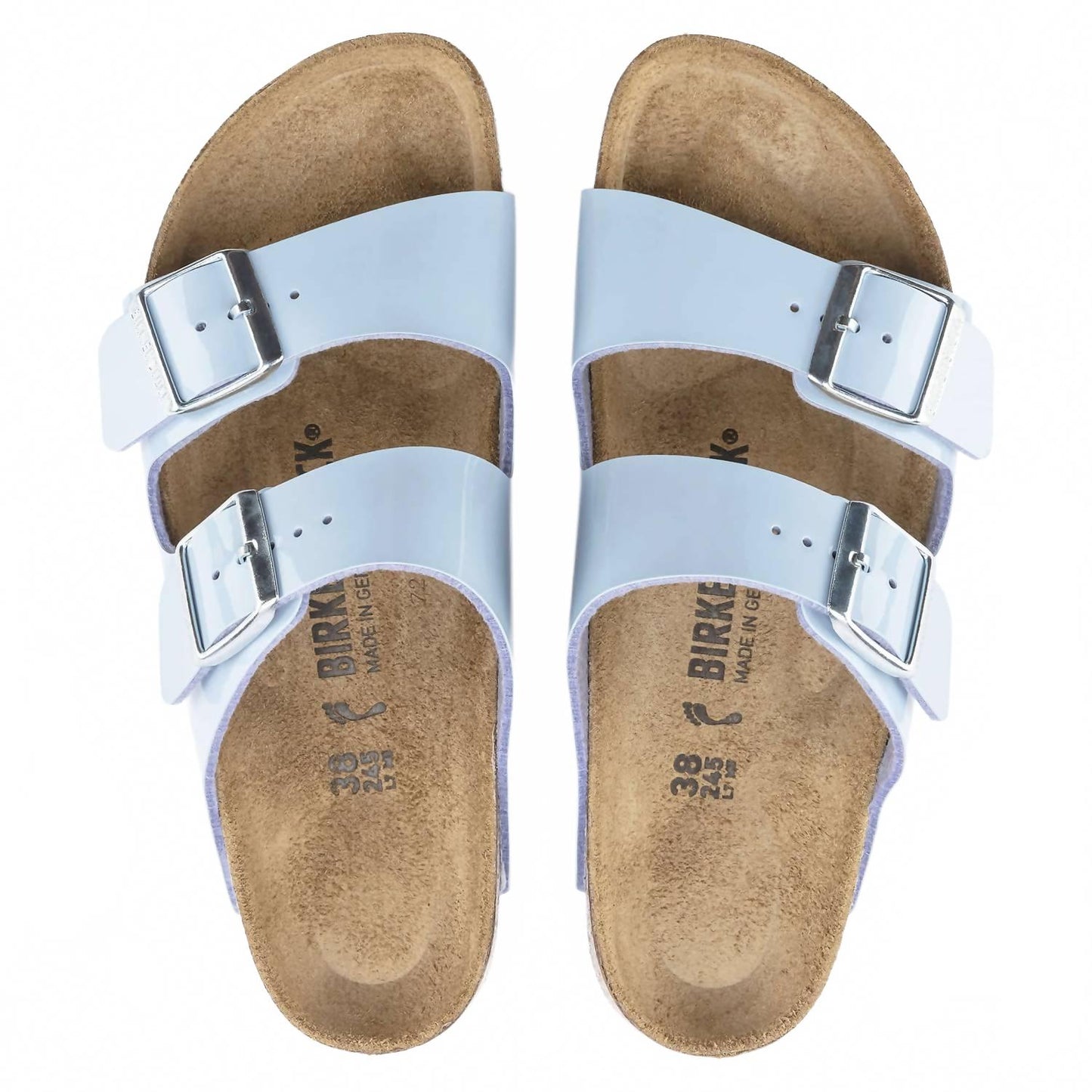 Women's Arizona Sandal In Patent Dove Blue
