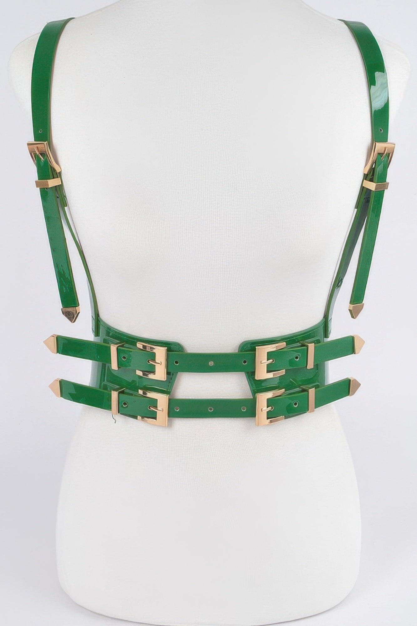 Plus Size Faux Leather Harness