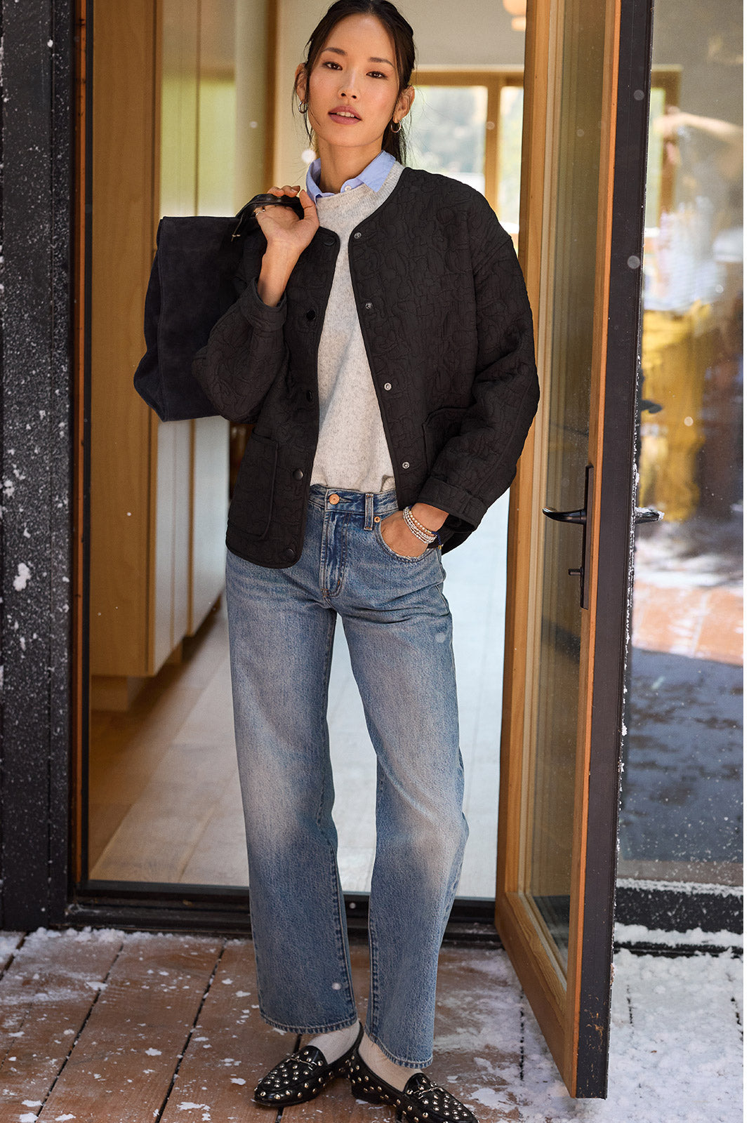 Women's Lexi Bowed Barrel Jean