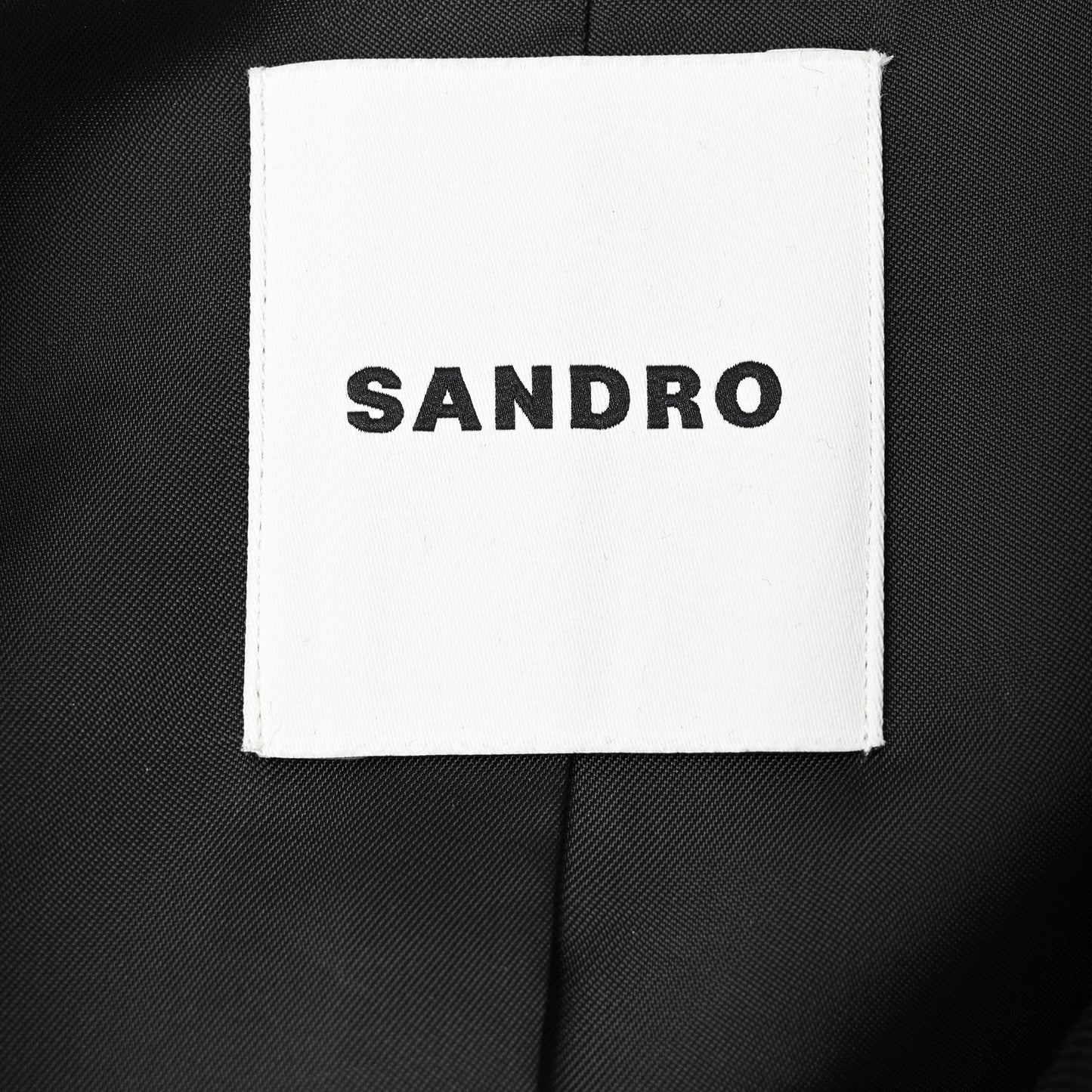 Sandro Paris Zip-Up Jacket in Black Polyester