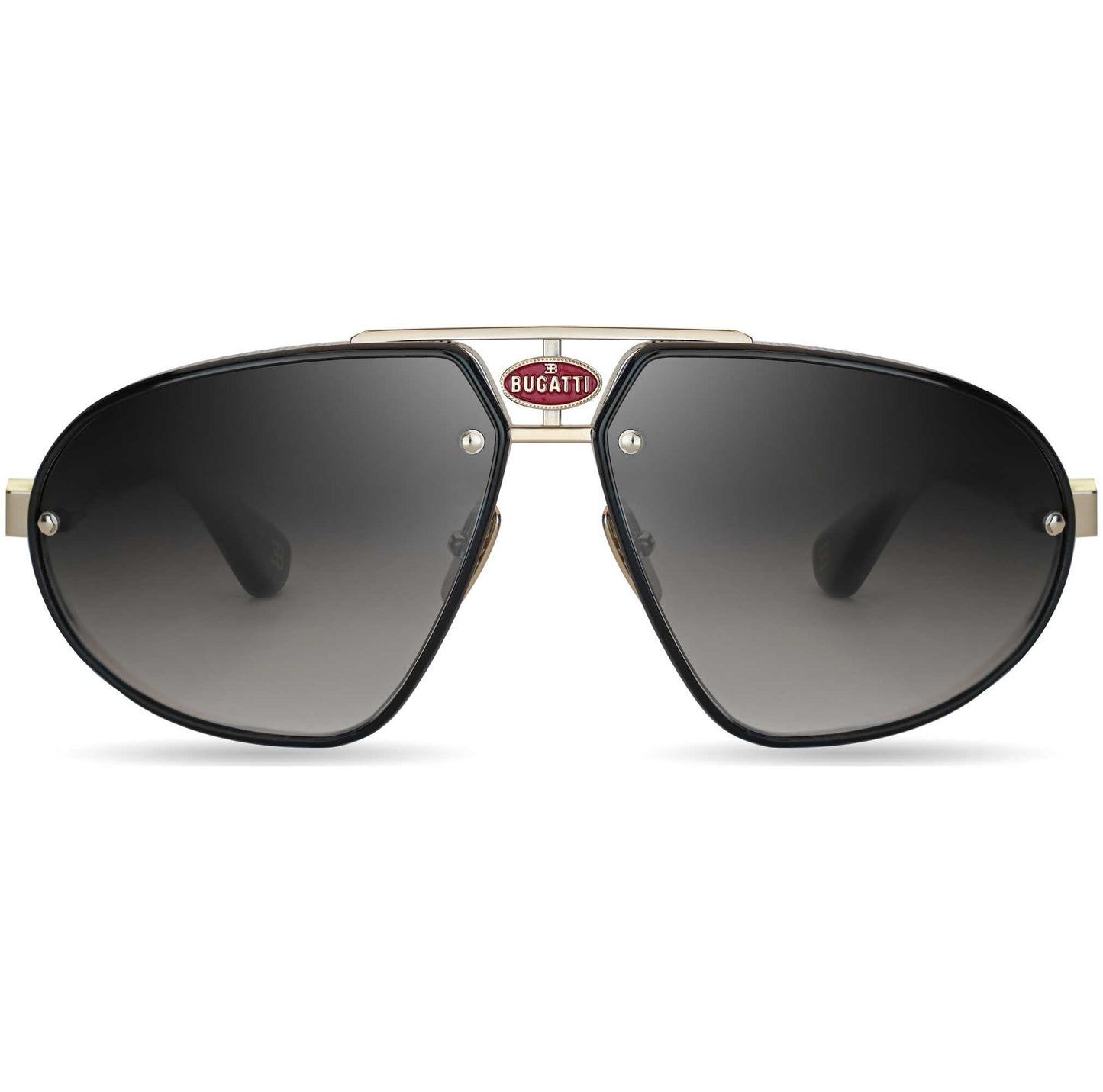Bugatti Men's 63 mm Black Sunglasses
