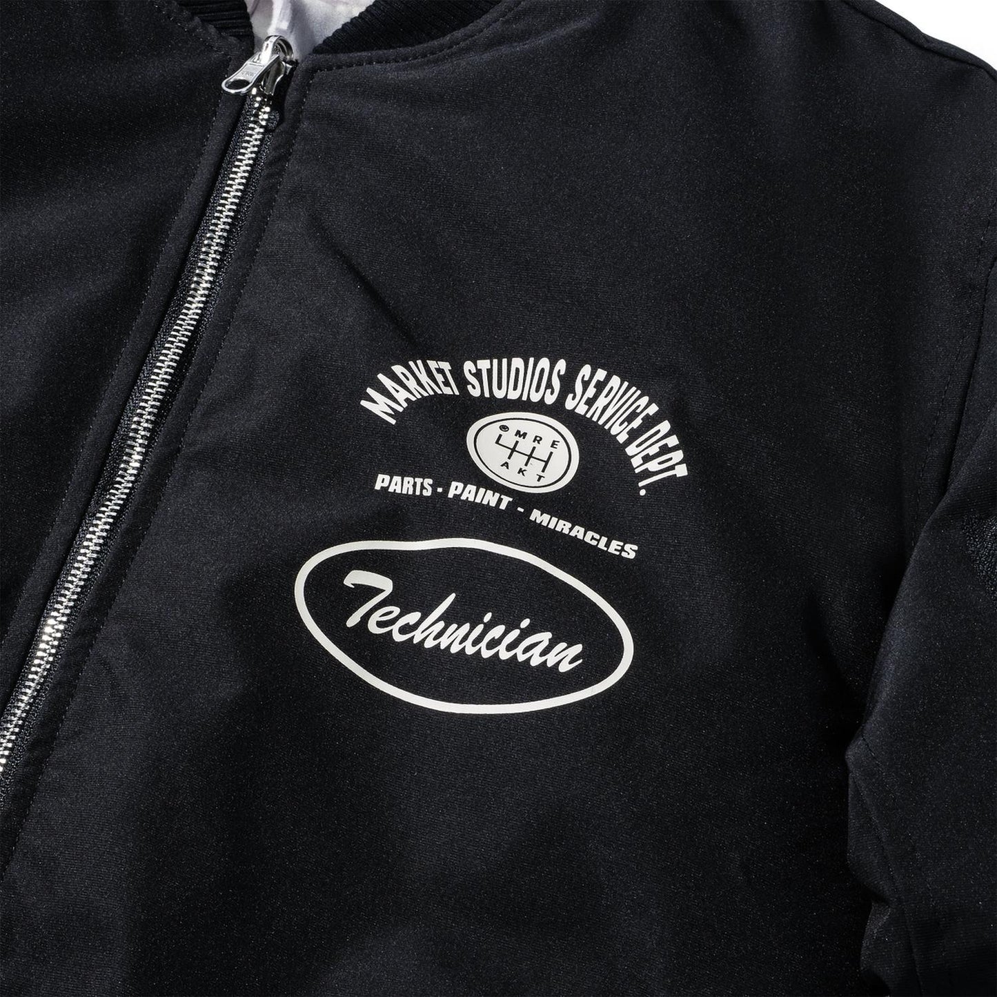 Men's Handyman Reversible Bomber Jacket In Pirate Black / Wood Camo