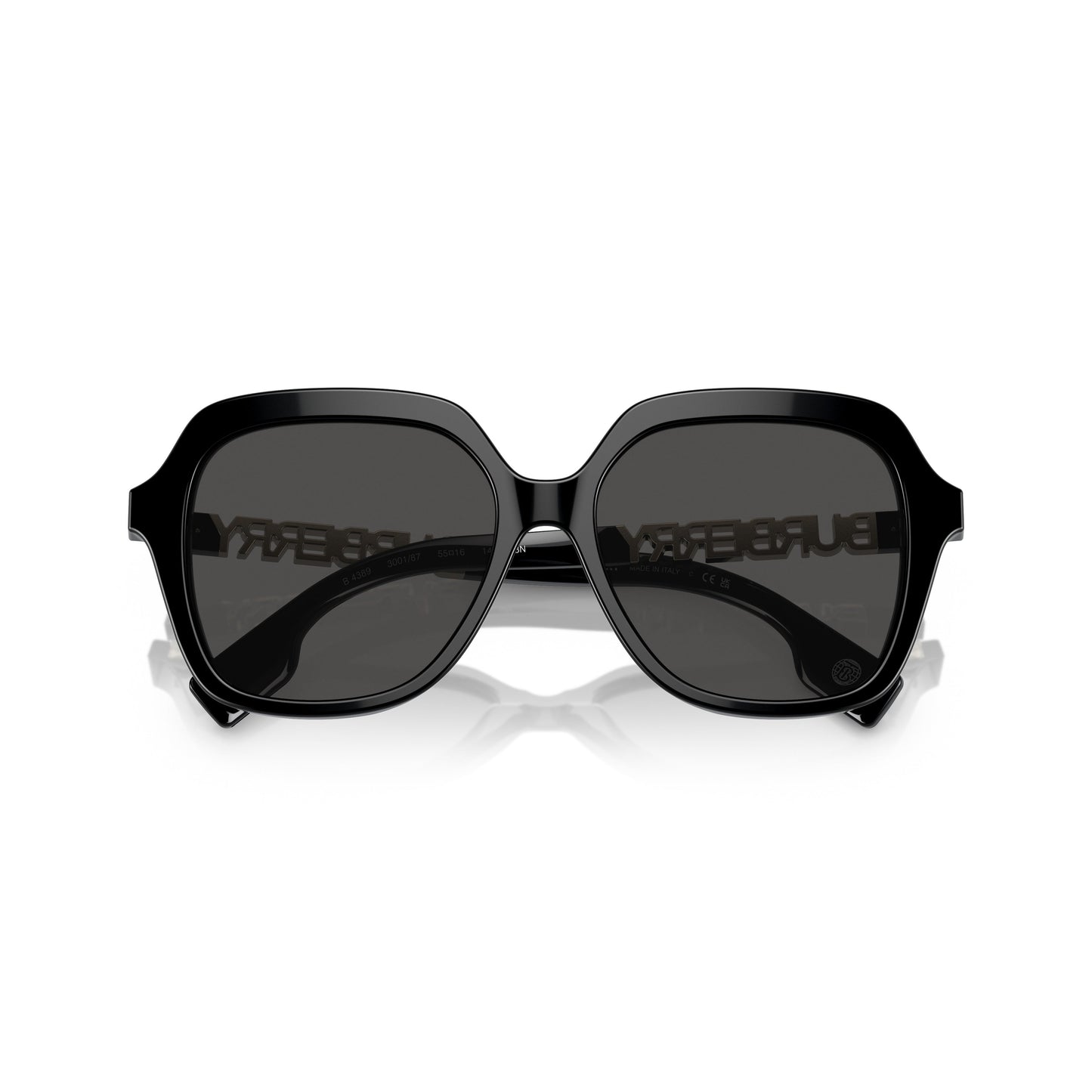 Oversized Square Frame Sunglasses With Metallic Logo Detail