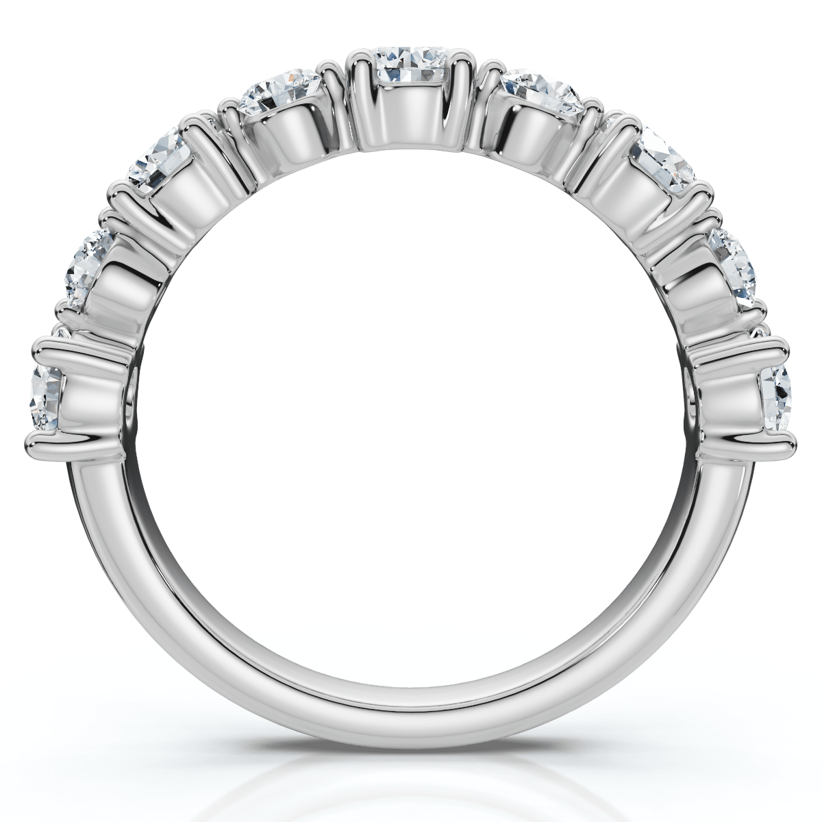 1Ct Sylvia Diamond Anniversary Stackable Ring Gold Lab Grown