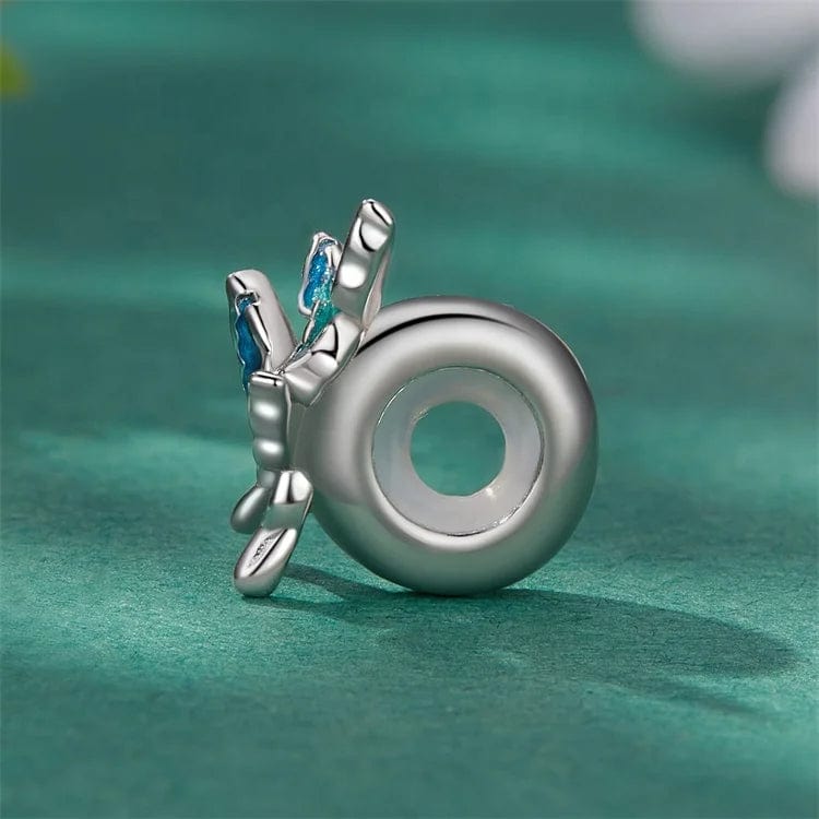 Fluttering Blue Duo Butterfly Charm