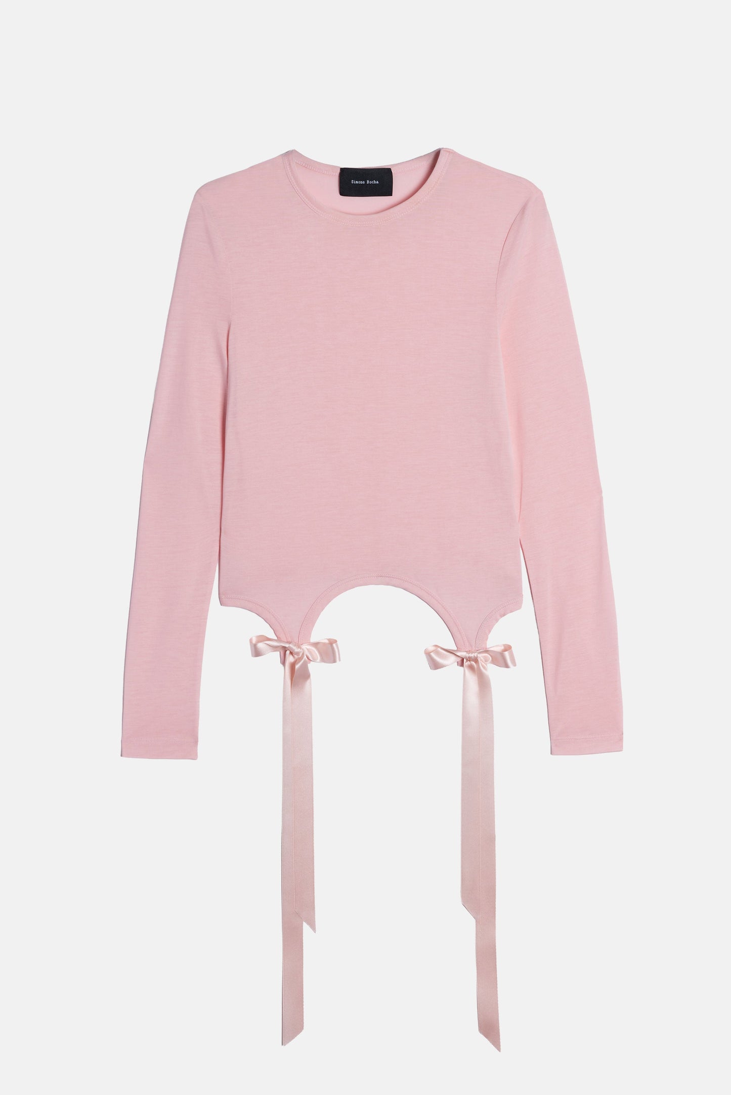 Simone Rocha Women Bow Tail Easy Long Sleeve T-Shirt