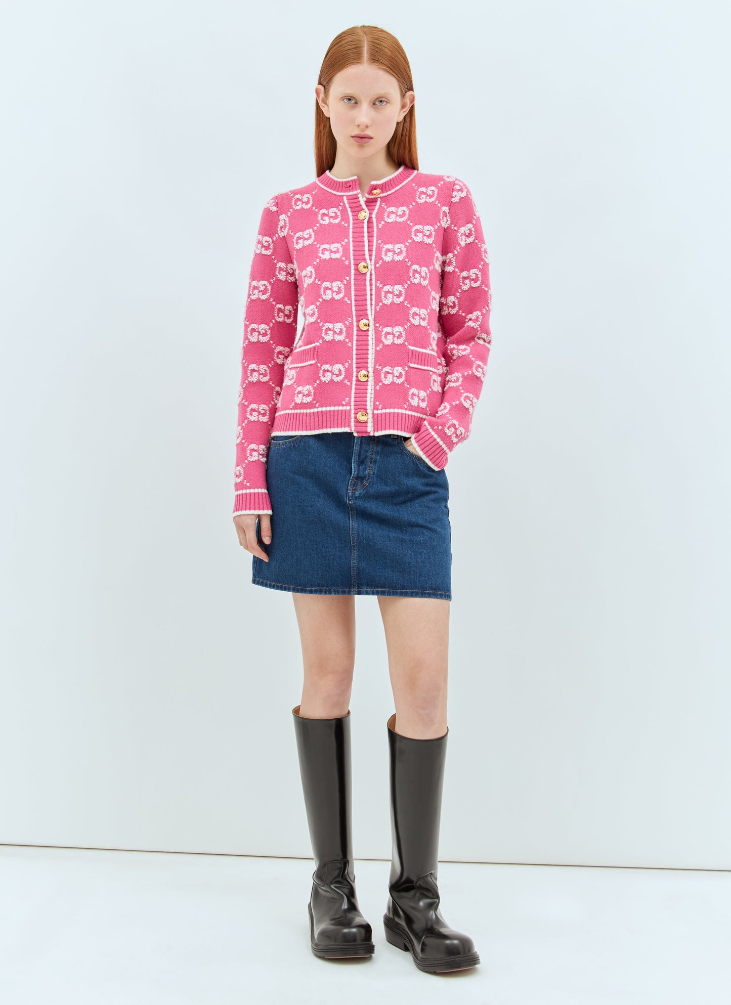 Gucci Women Denim Mini Skirt