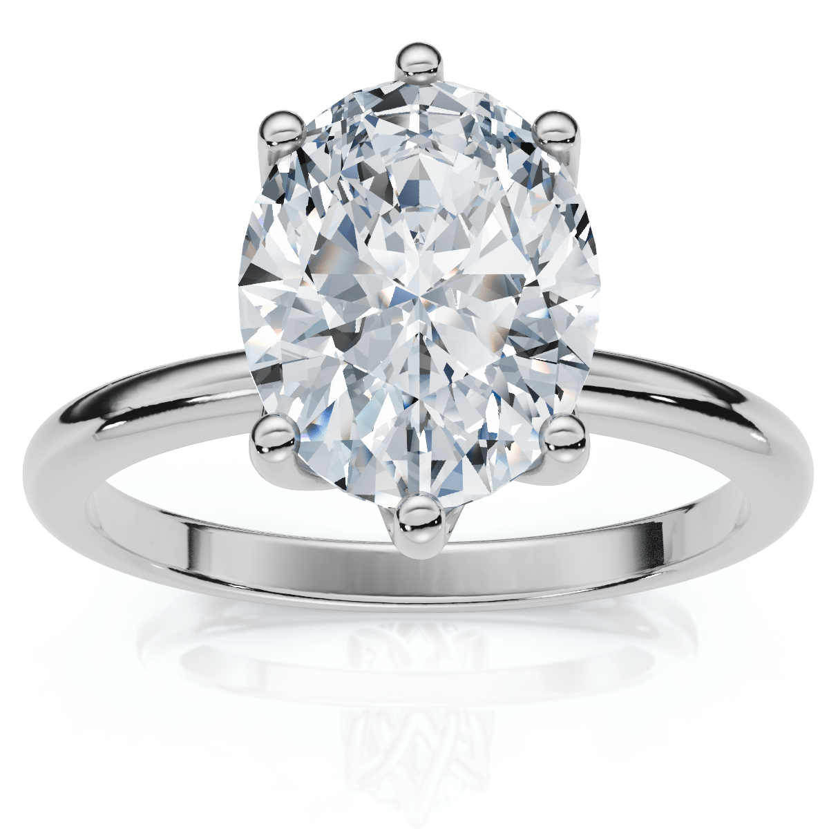 Certified 1 1/2Ct Lotus Solitaire Diamond Engagement Ring 14k Gold Lab Grown