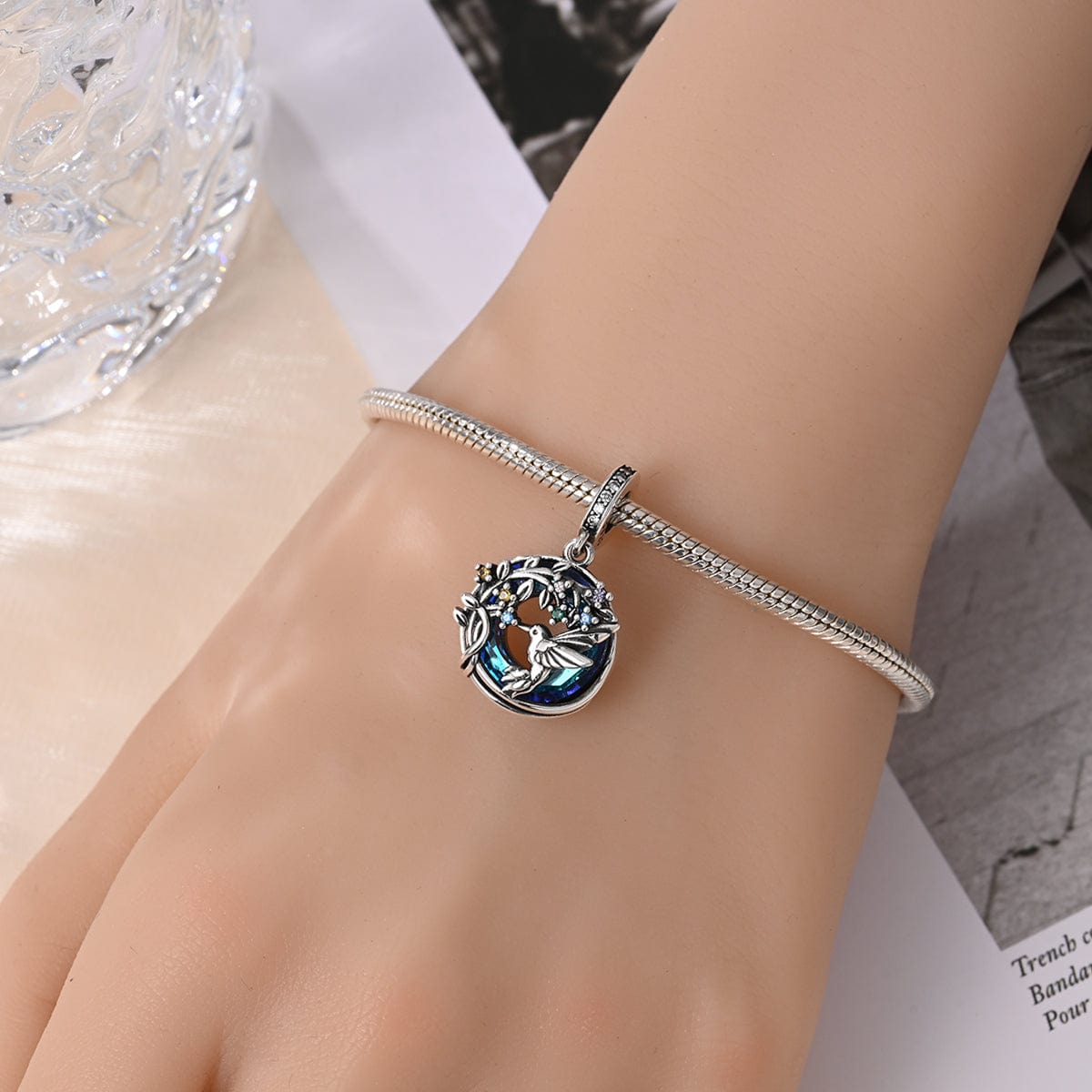 Hummingbird Double Dangle Charm