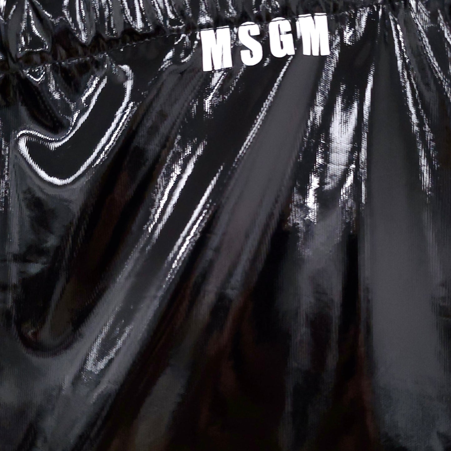MSGM PATENT PANTS - SIZ 40/4-6