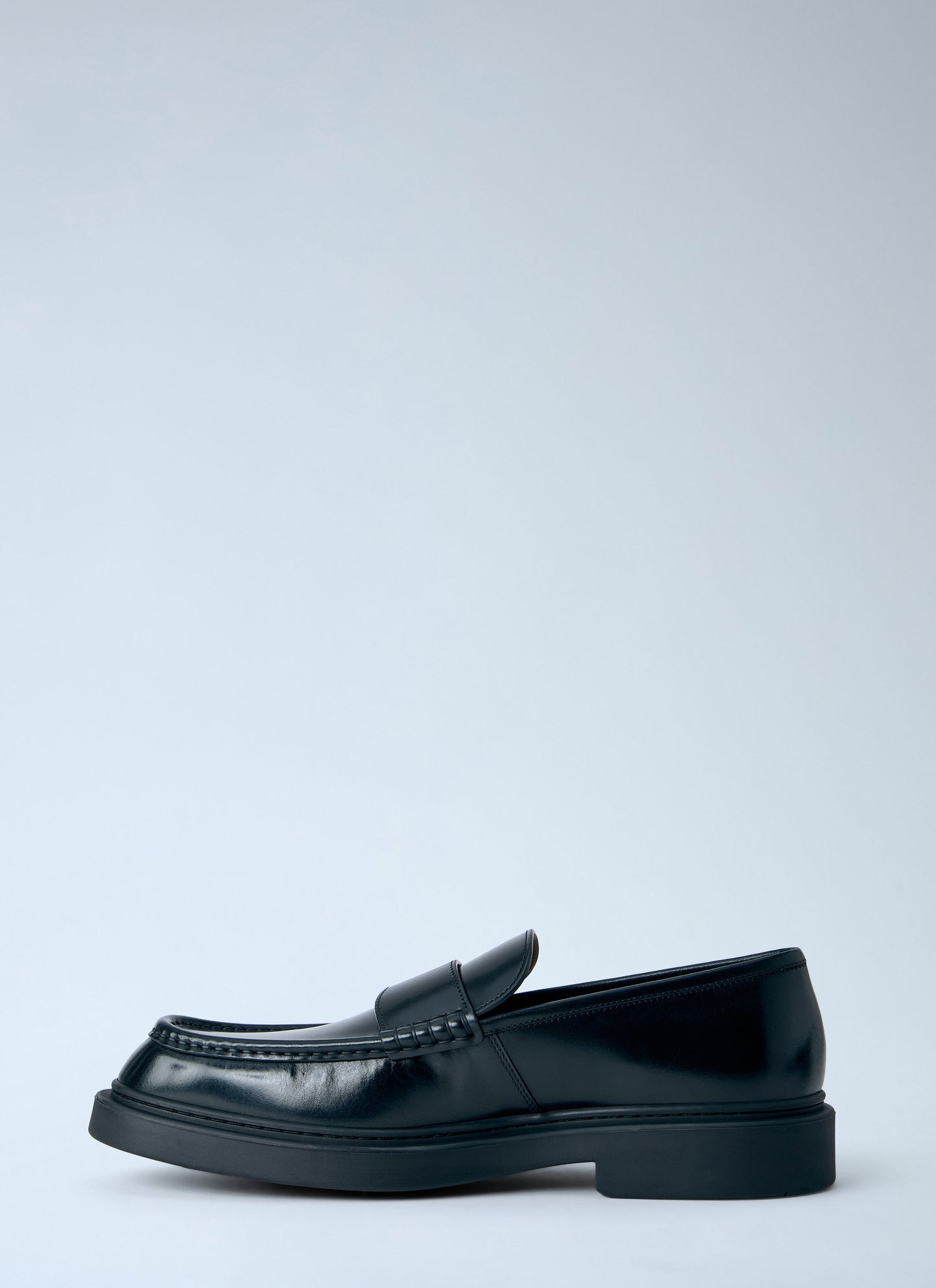 Jil Sander Men Brushed Leather Loafers