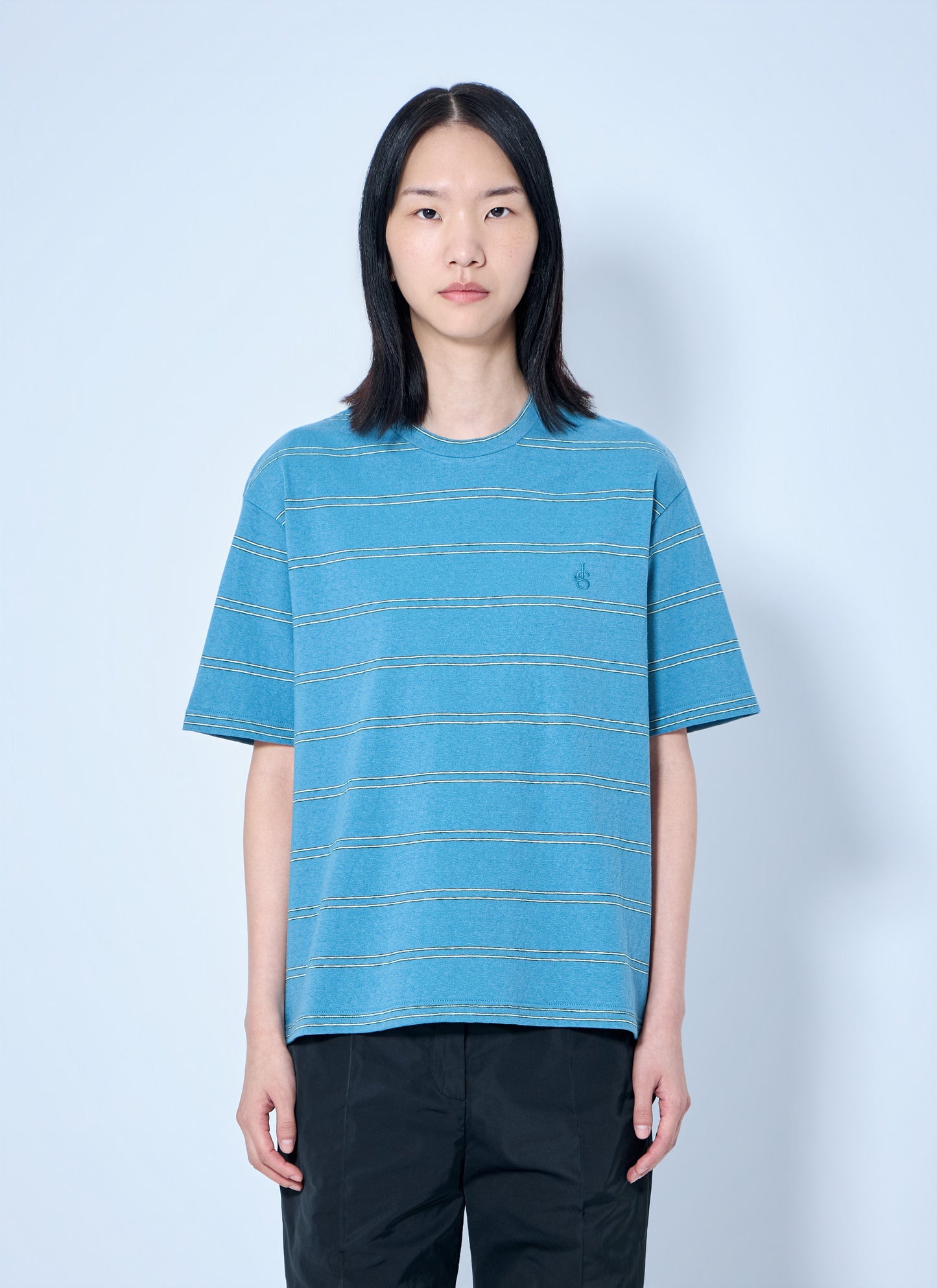 Jil Sander Women Striped Crewneck T-Shirt