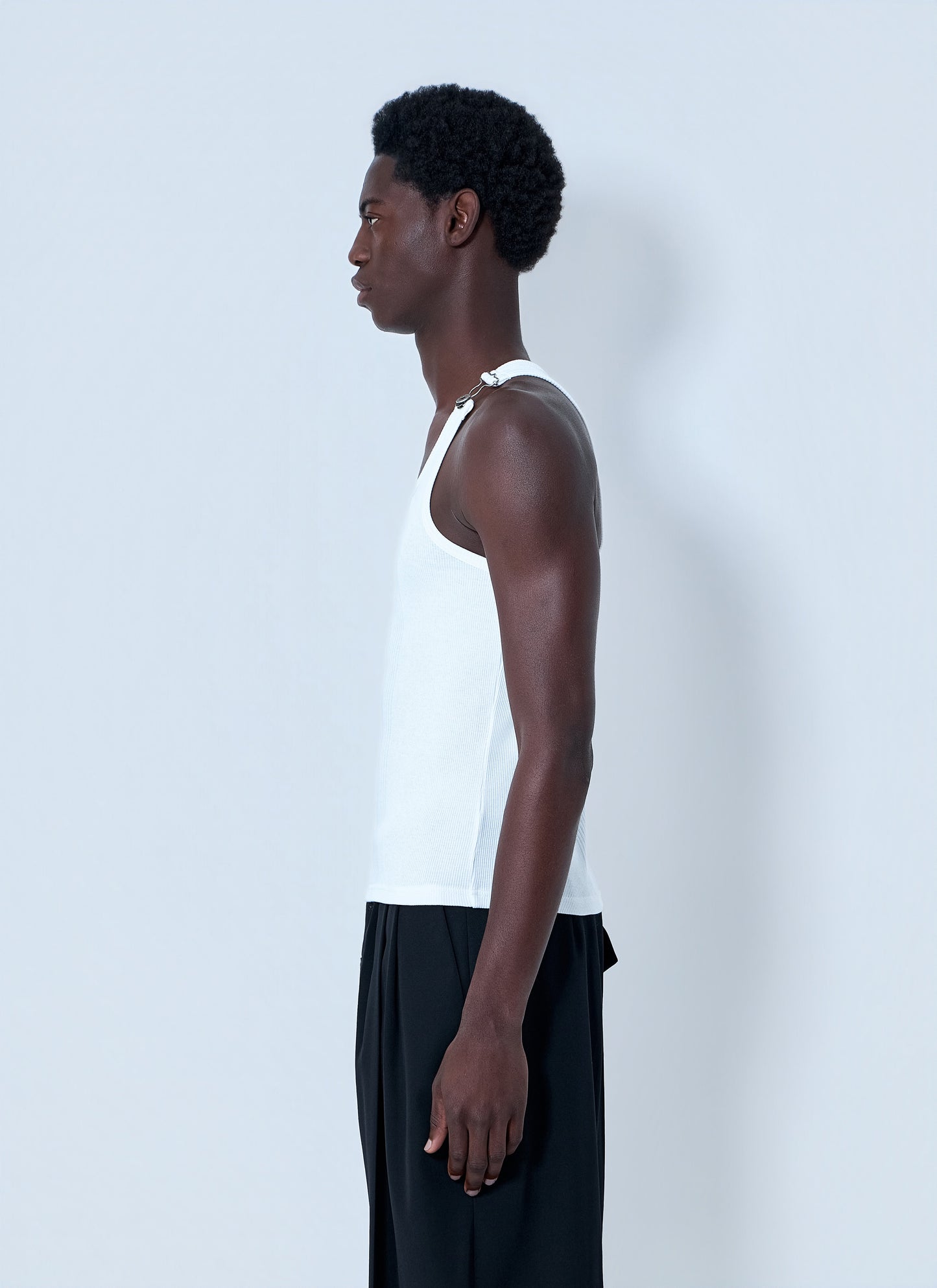 Jean Paul Gaultier Women Ribbed Tank Top With Metallic Hardware