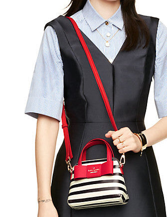 Kate Spade New York Julia Street Stripe Mini Maise Crossbody
