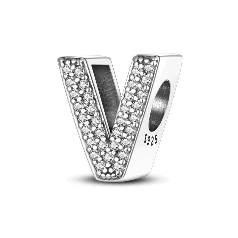 Sparkling Letter A~Z Alphabet Charm